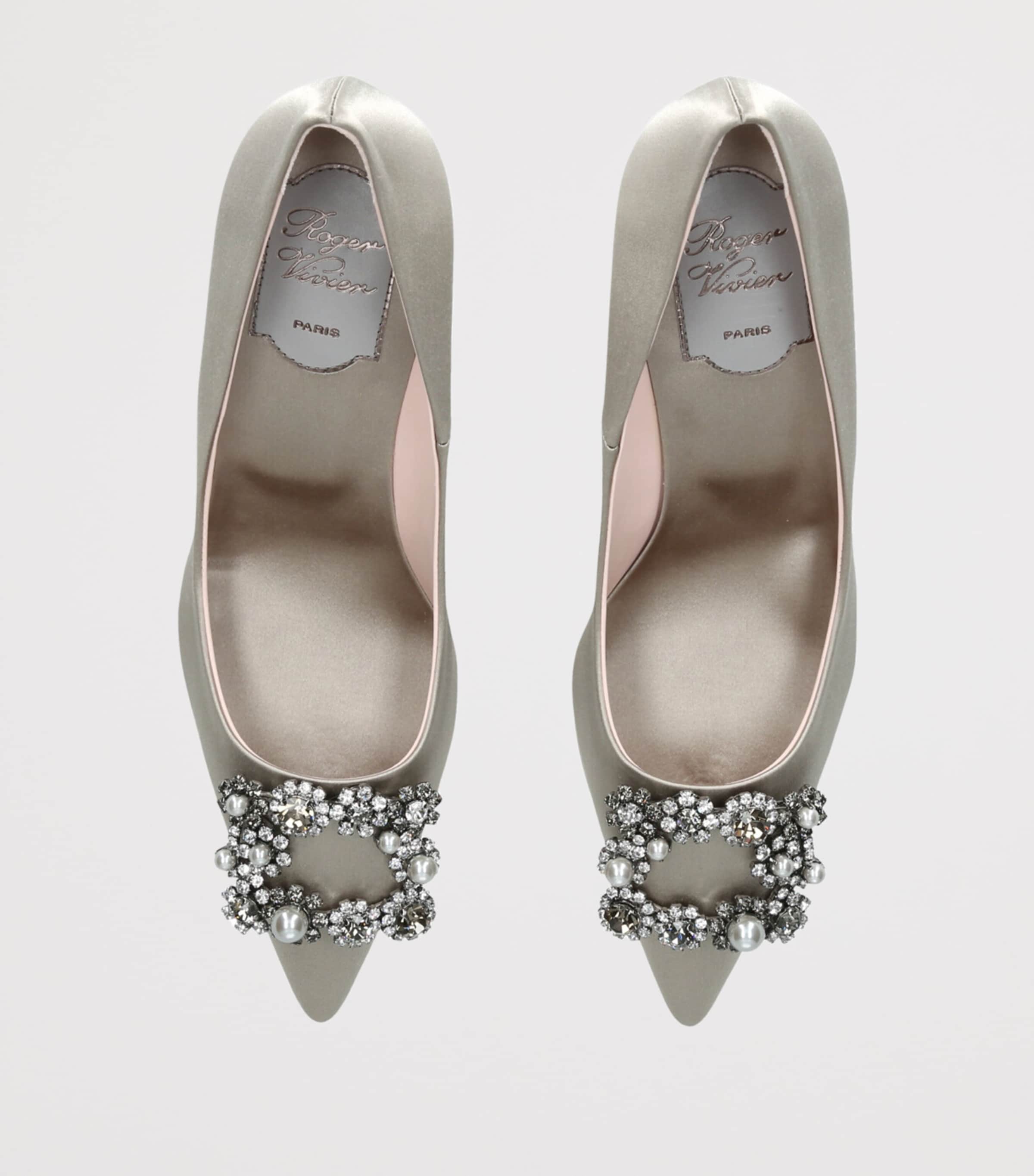 Satin Efflorescence Pumps 65 GOLD Image 4