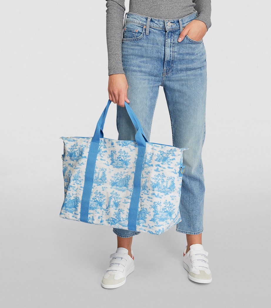 Toile Foldable Overnight Bag BLUE Image 2