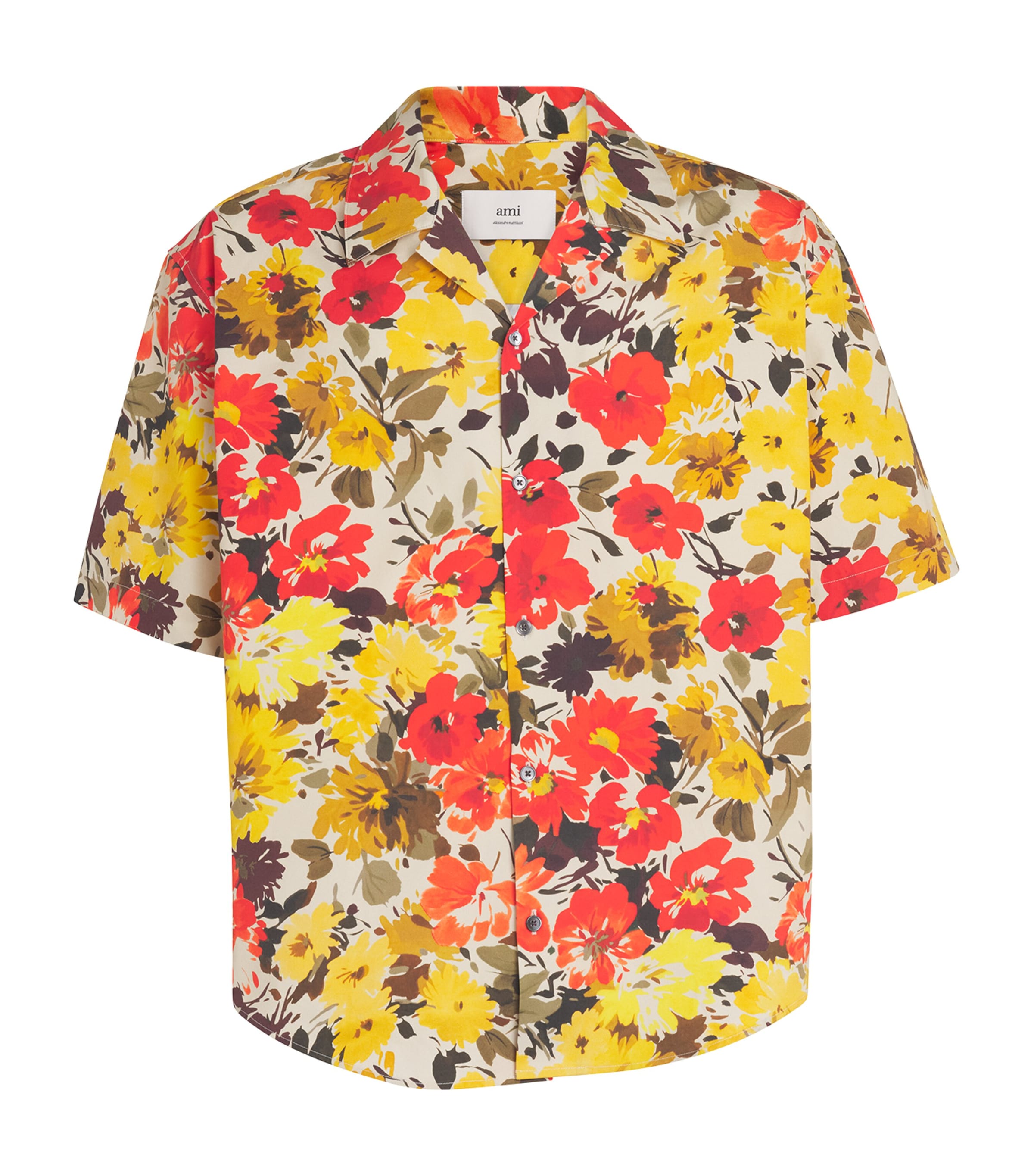 AMI Paris Cotton Floral Print Shirt | Holiday Shop | Mens | Men Clothing | Shirts | Casual Shirts | Designers | Ami Paris