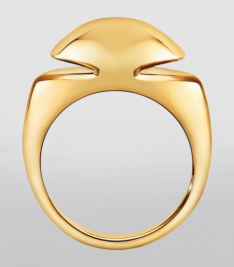 Yellow Gold Cabochon Ring YELLOW GOLD Image 3