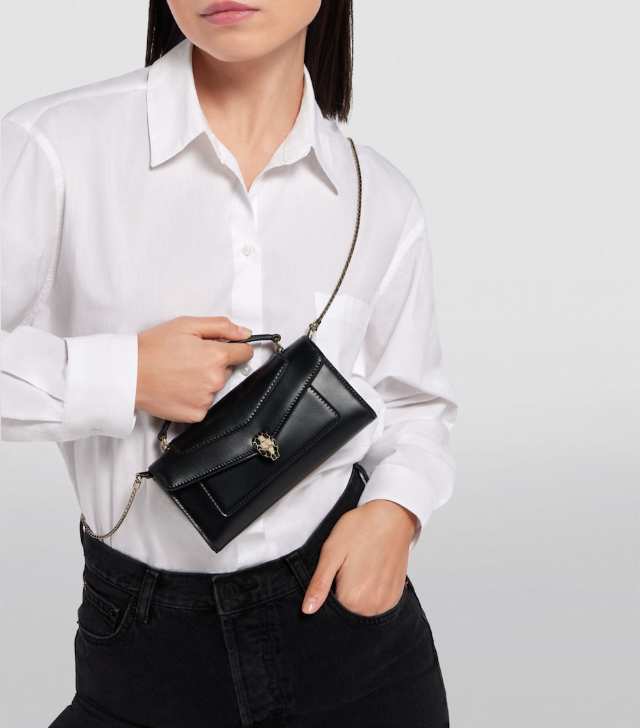 Serpenti Forever Cross-Body Phone Bag BLACK Image 3