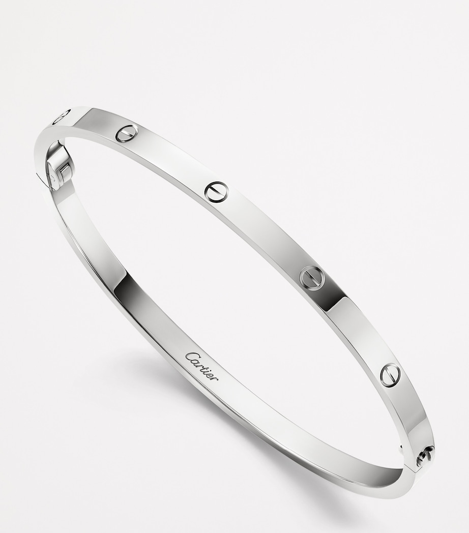 LOVE Small White Gold Bracelet WHITE GOLD Image 5