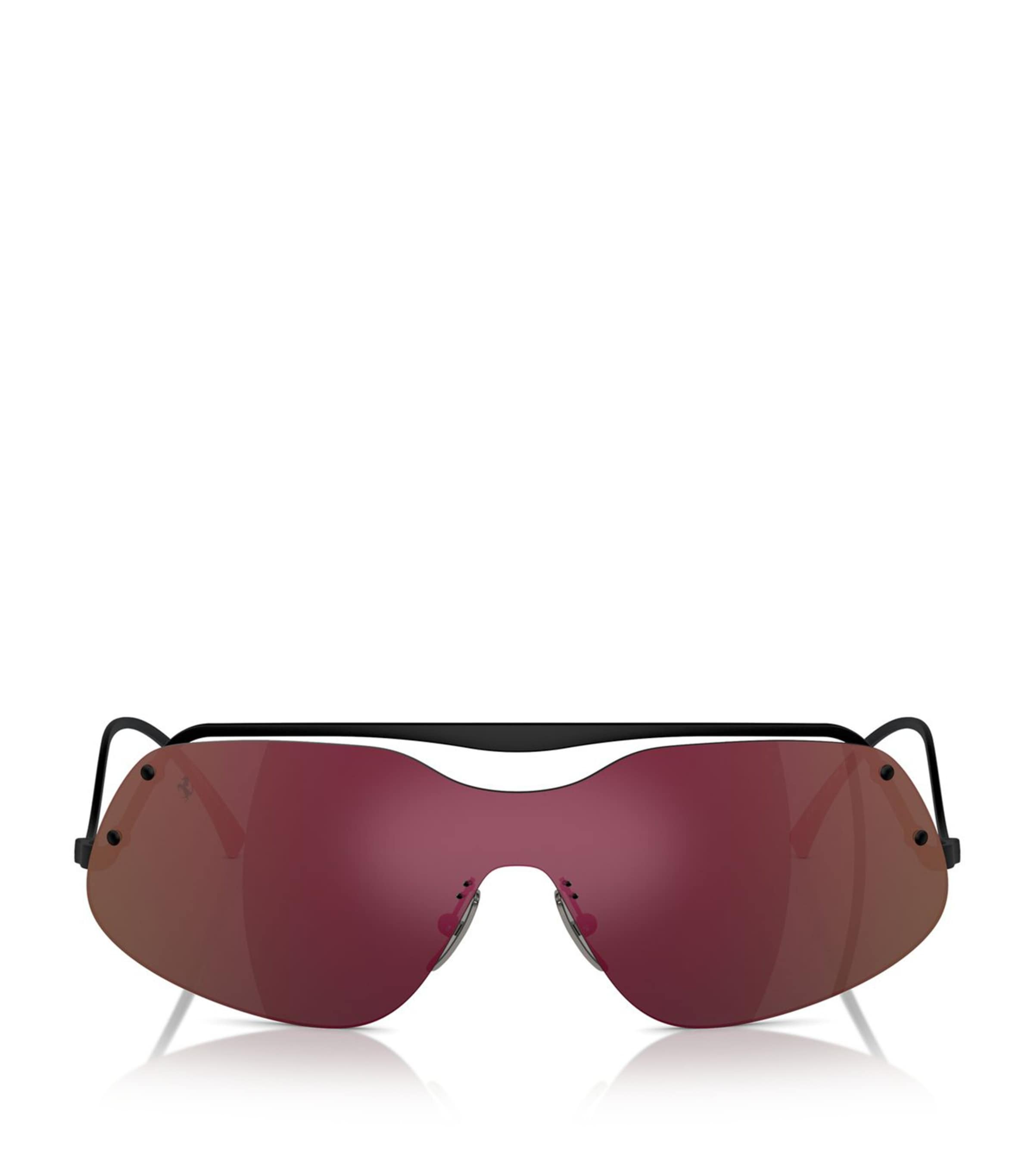 Ferrari Metal Fh1007 Sunglasses In Black