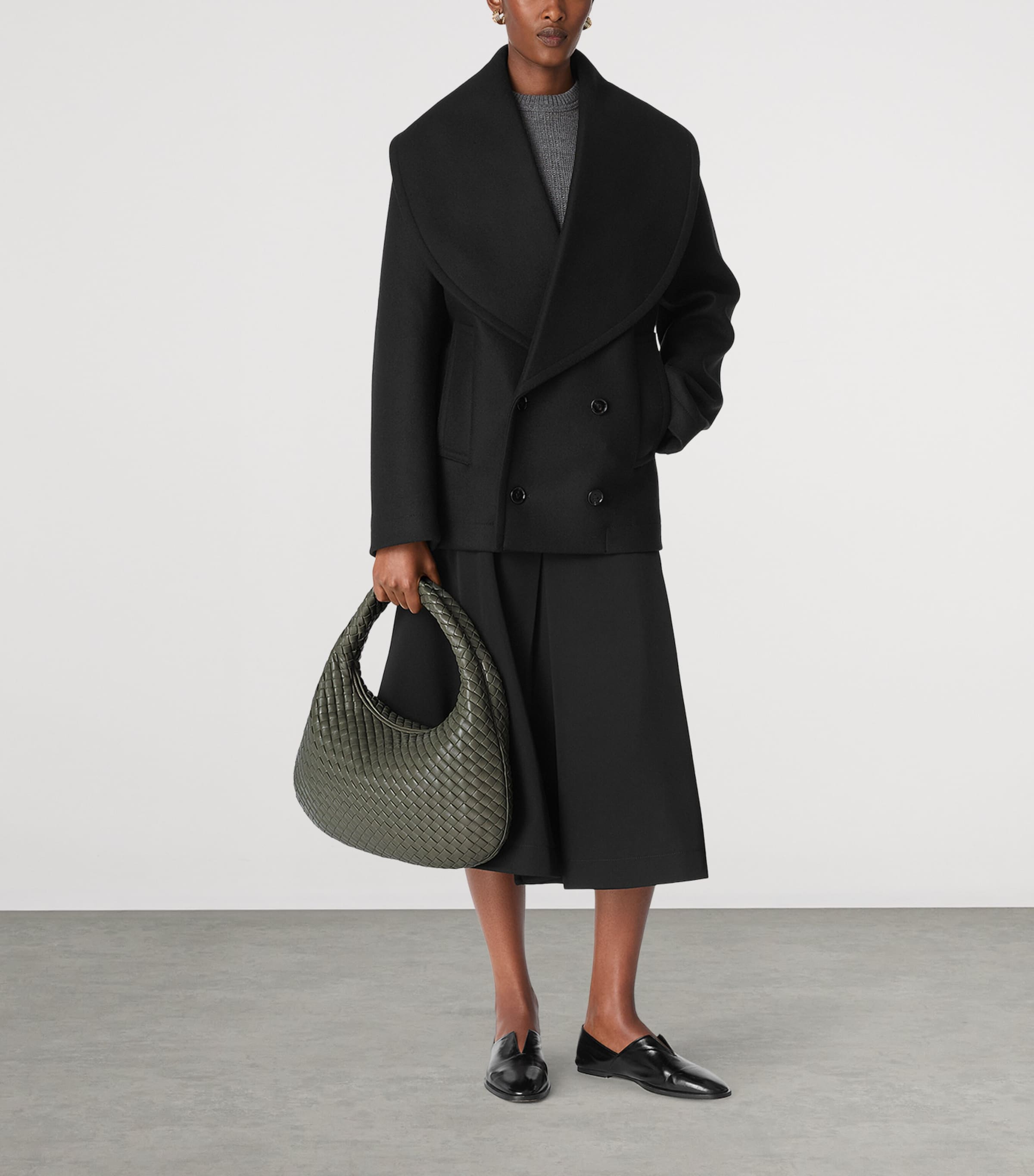 Leather Intrecciato Veneta Shoulder Bag 3292 Image 5