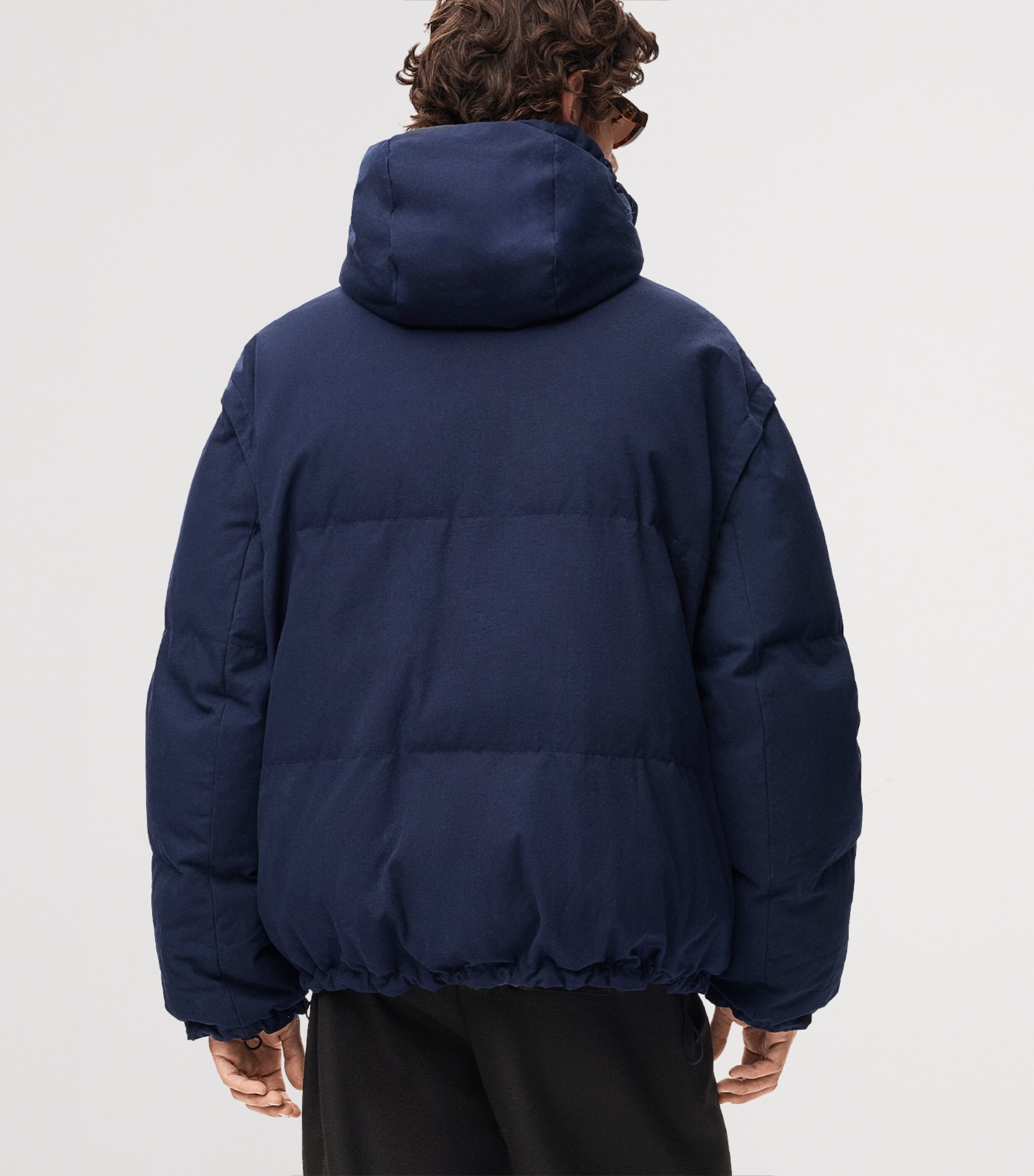 LOEWE Mens Reversible Padded Jacket Navy/blue Image 5