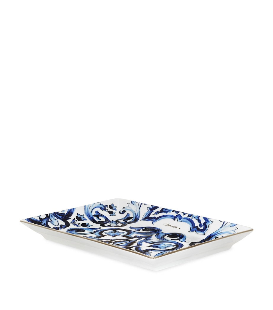 Porcelain Blu Mediterraneo Trinket Tray UB004-STELLA BLU MED Image 1