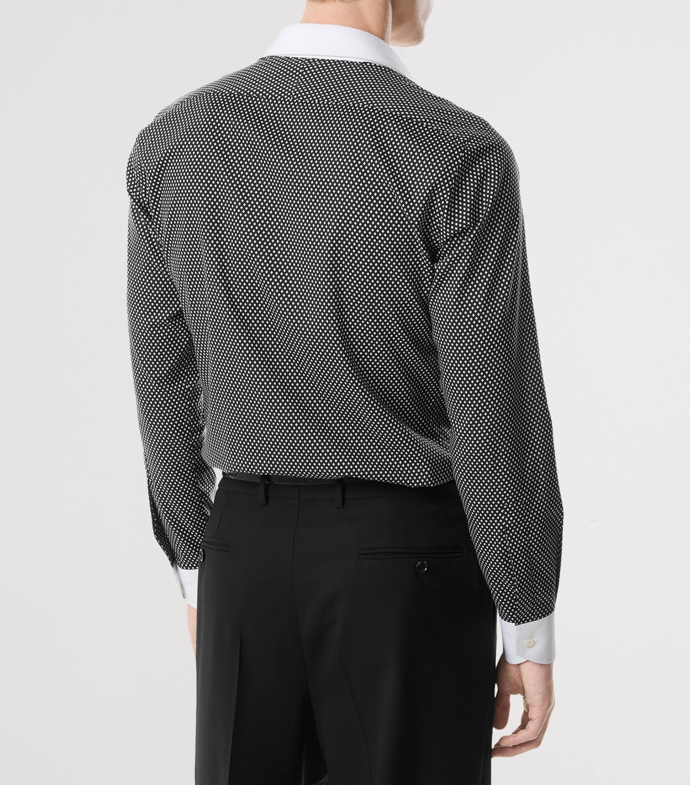 Cotton Contrast-Trim Shirt NWA Image 5