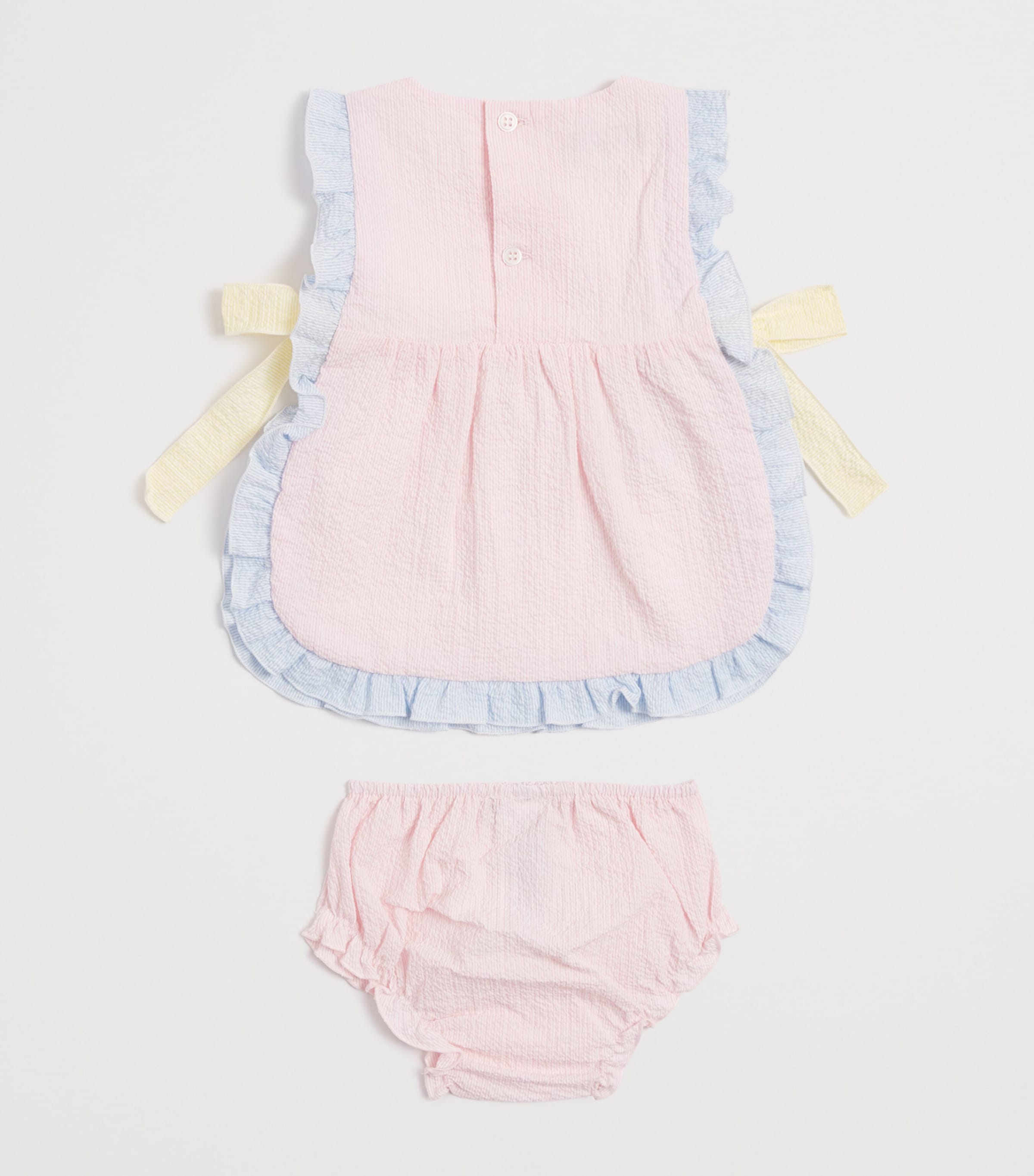 Bow-Detail Dress and Bloomers Set (1-24 Months) 37 T2066 CHALK PINK Image 2