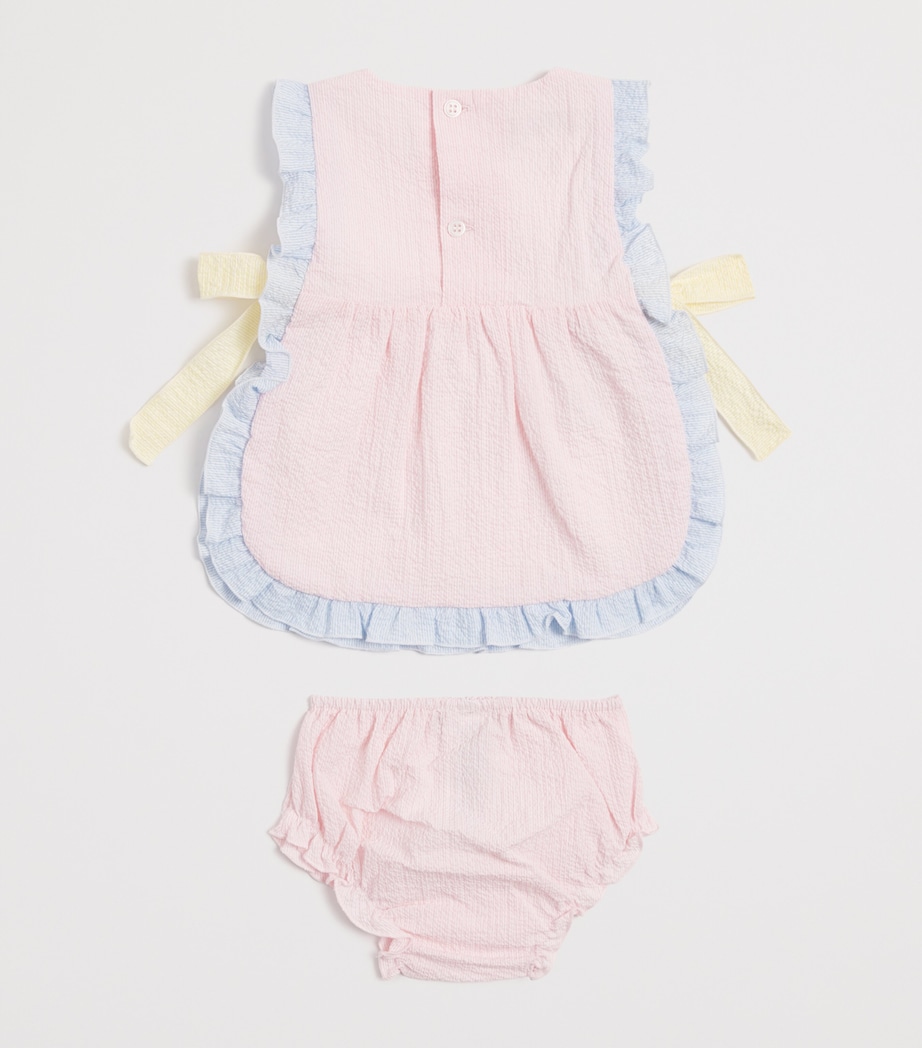 Bow-Detail Dress and Bloomers Set (1-24 Months) 37 T2066 CHALK PINK Image 2