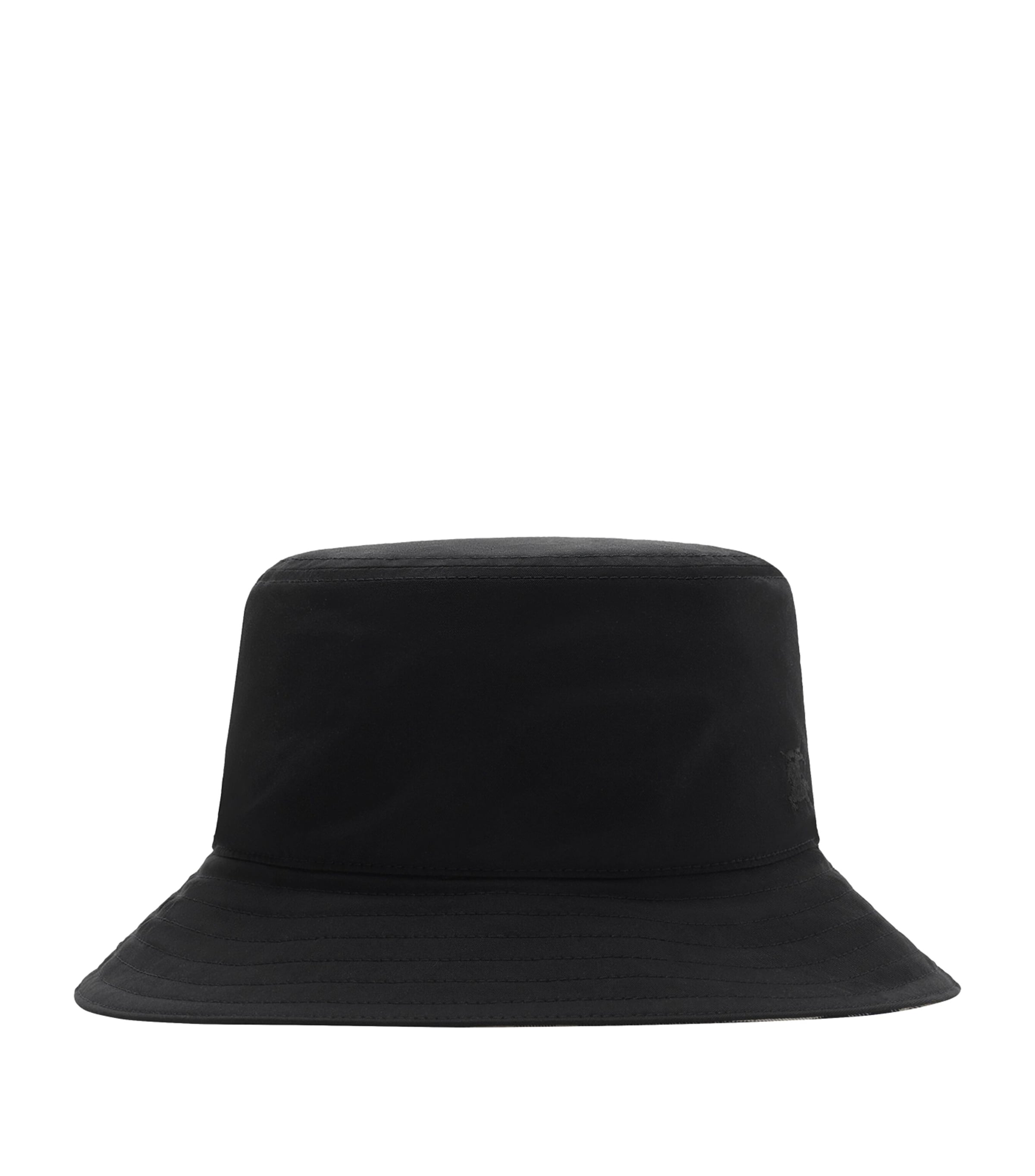 Burberry Gabardine Reversible Bucket Hat Black / Sand Image 1