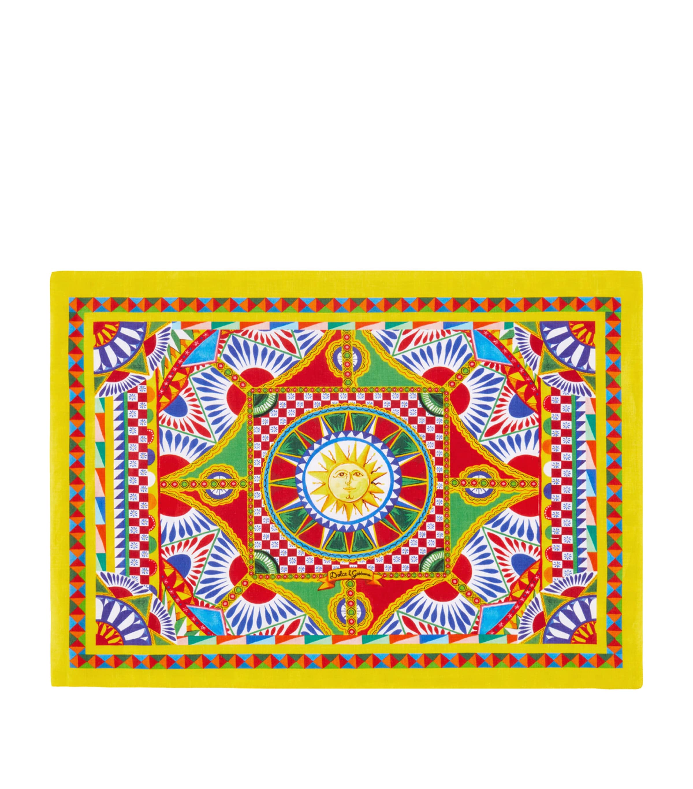 Dolce & Gabbana Placemat-napkin Set In Multicolour