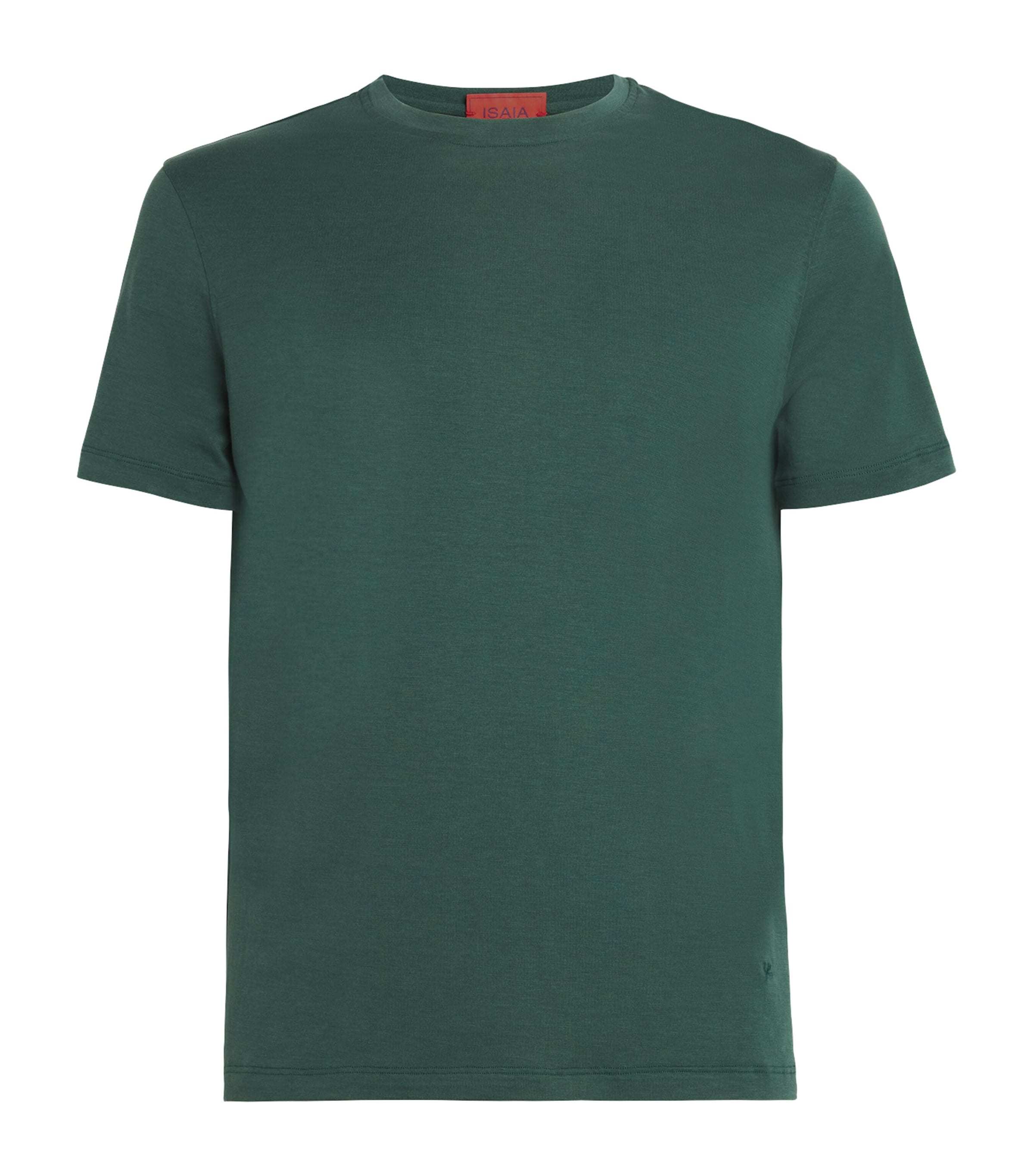 Isaia Silk-cotton T-shirt In Green