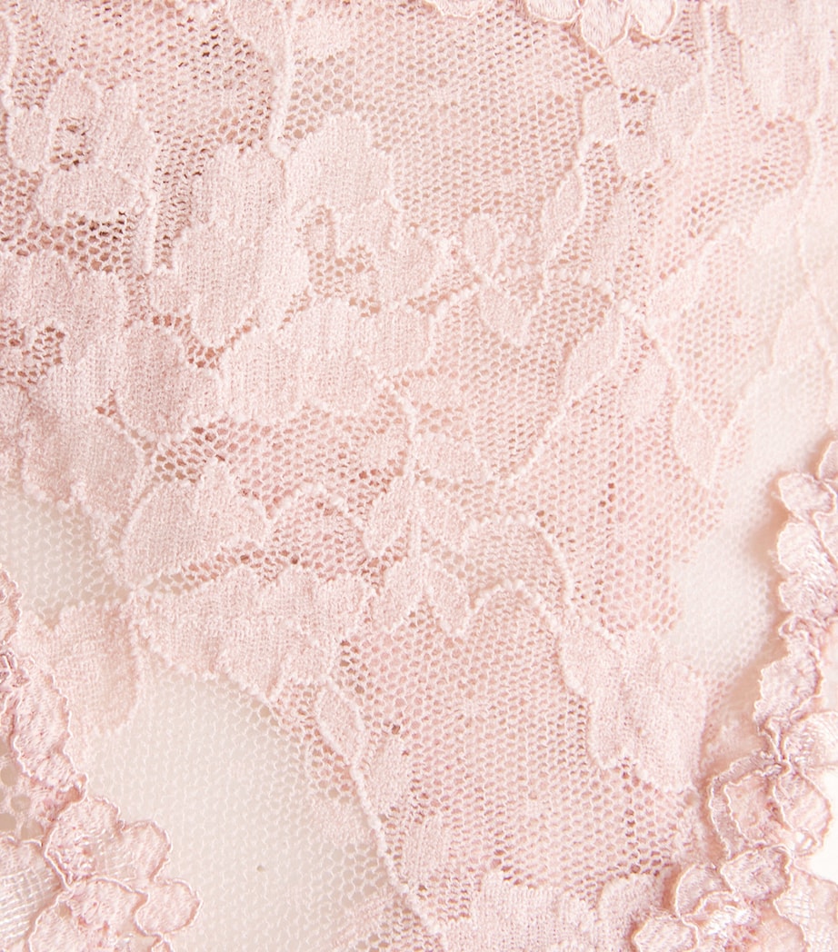 Stretch-Lace Dipped Thong MORGANITE Image 4