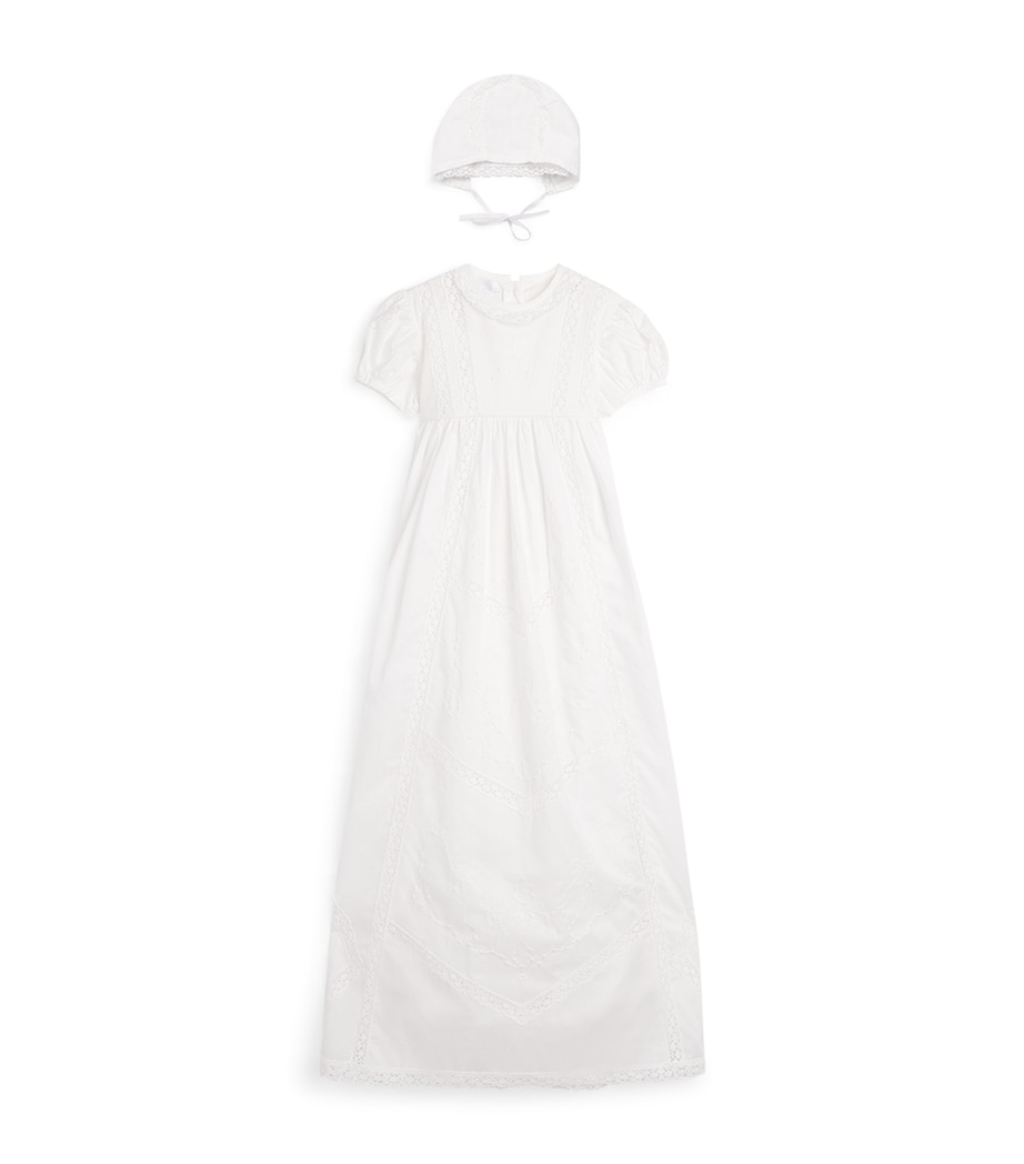 Pima Cotton Convertible Ceremonial Gown and Hat Set (0-24 Months) K00 WHITE Image 1