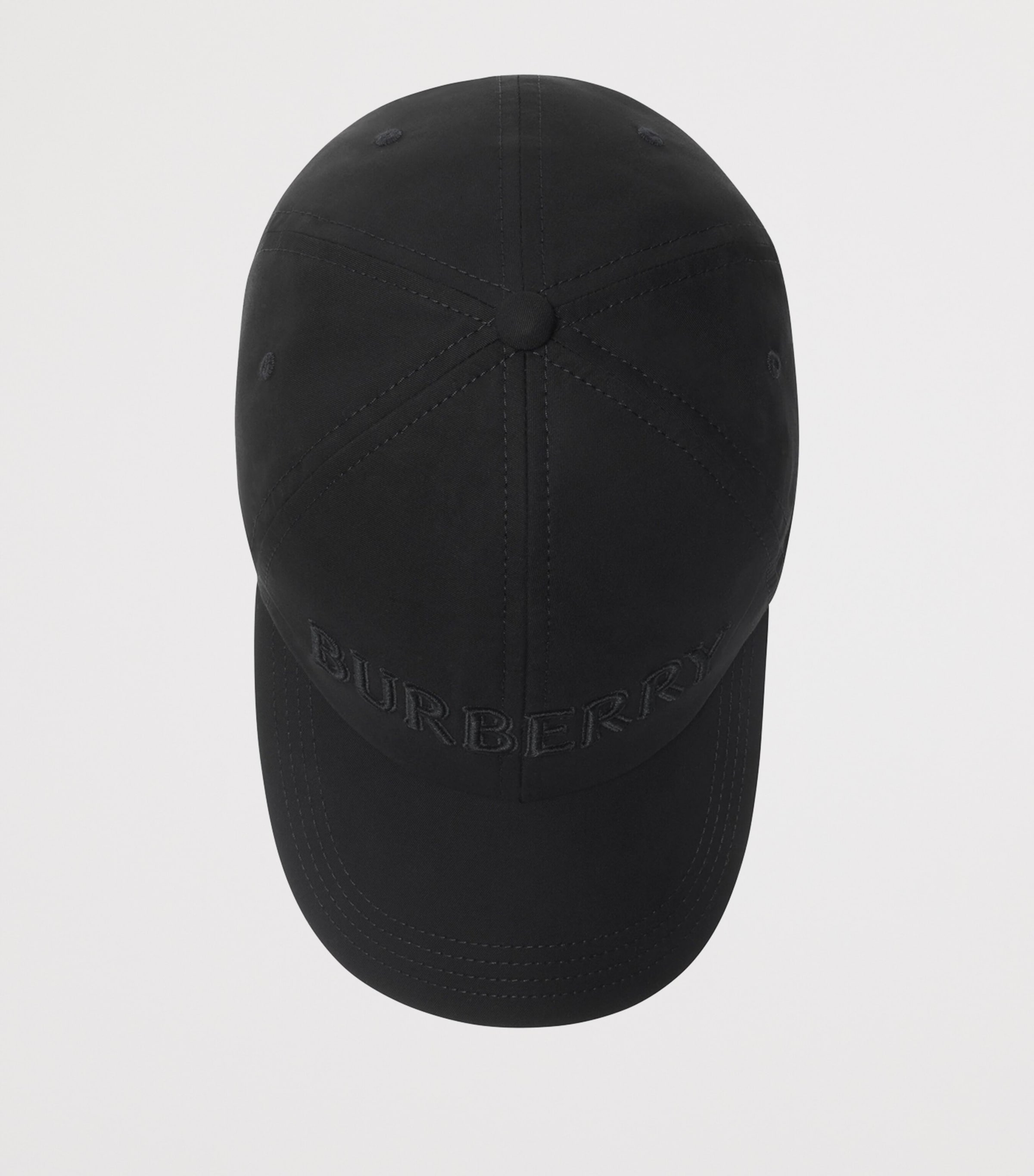 Cotton Gabardine Logo Cap BLACK Image 3