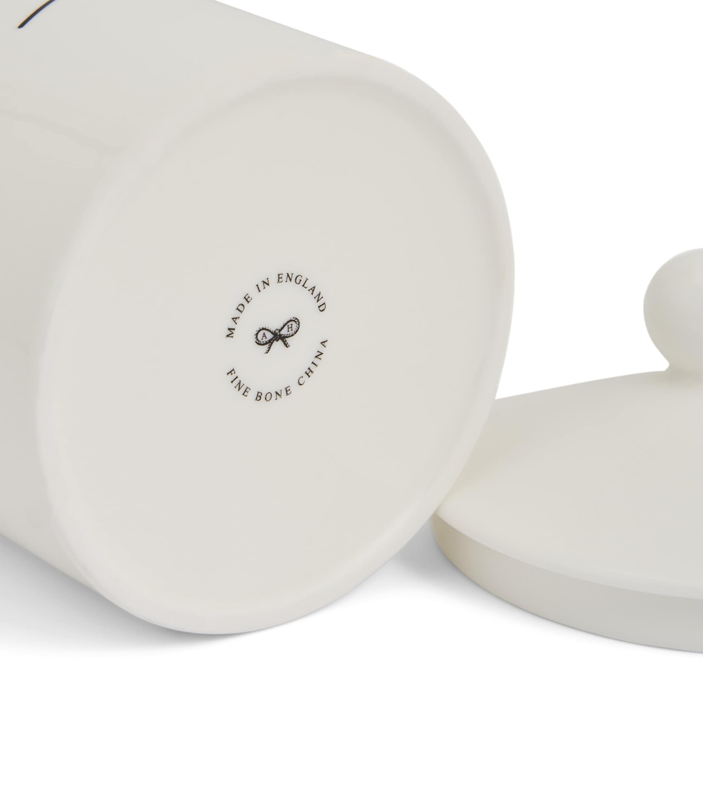 Bone China Kitchen Canisters WHITE Image 4