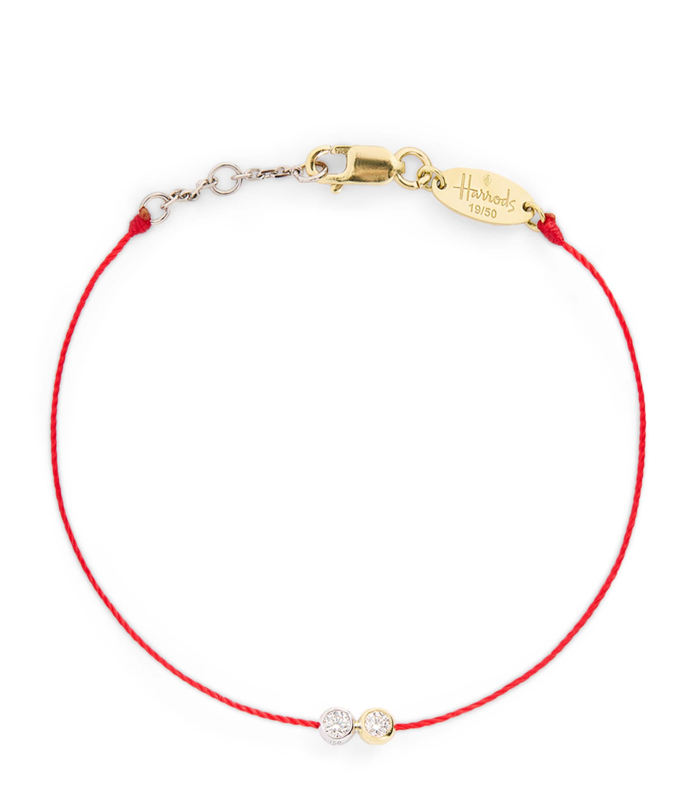 Redline 20th Anniversary Two-Tone Gold and Diamond Thread Bracelet | Fine Jewellery | Fine Bracelets | Chain Bracelets | Designers | Redline | Jewellery Watches Exclusives