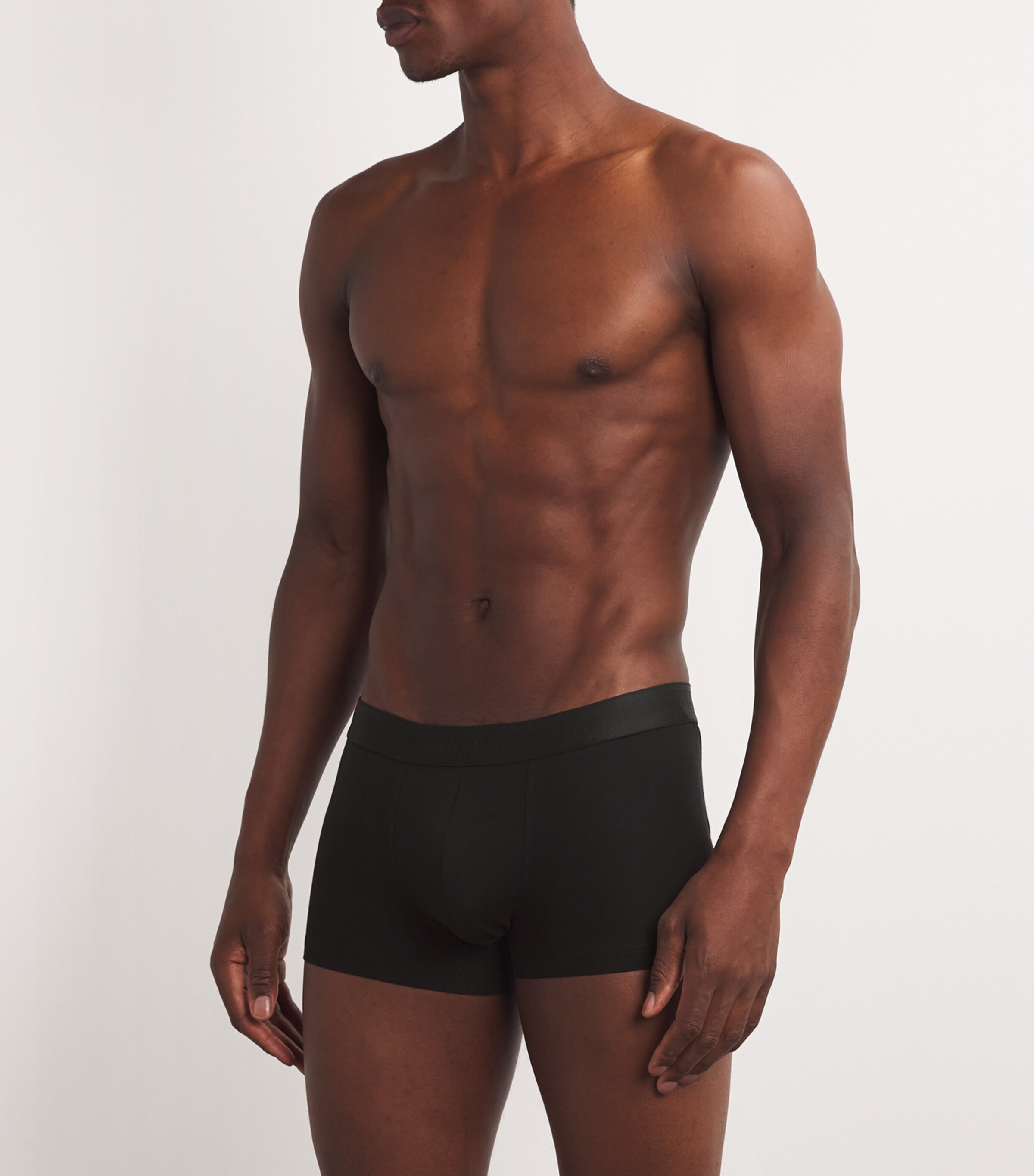Stretch-Cotton Trunks (Pack of 3) BKAA BLACK Image 2
