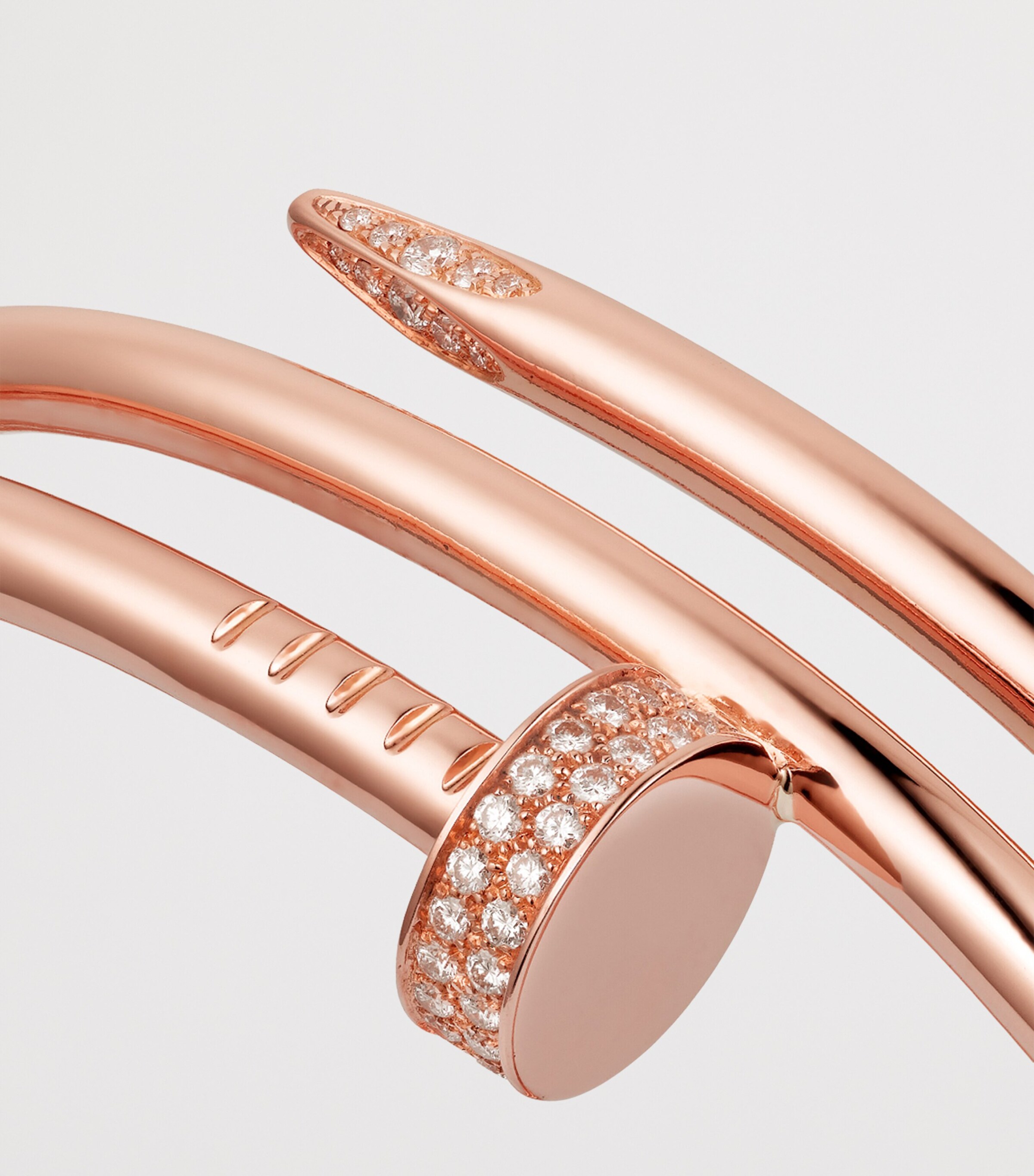 Rose Gold and Diamond Juste un Clou Bangle ROSE GOLD Image 5