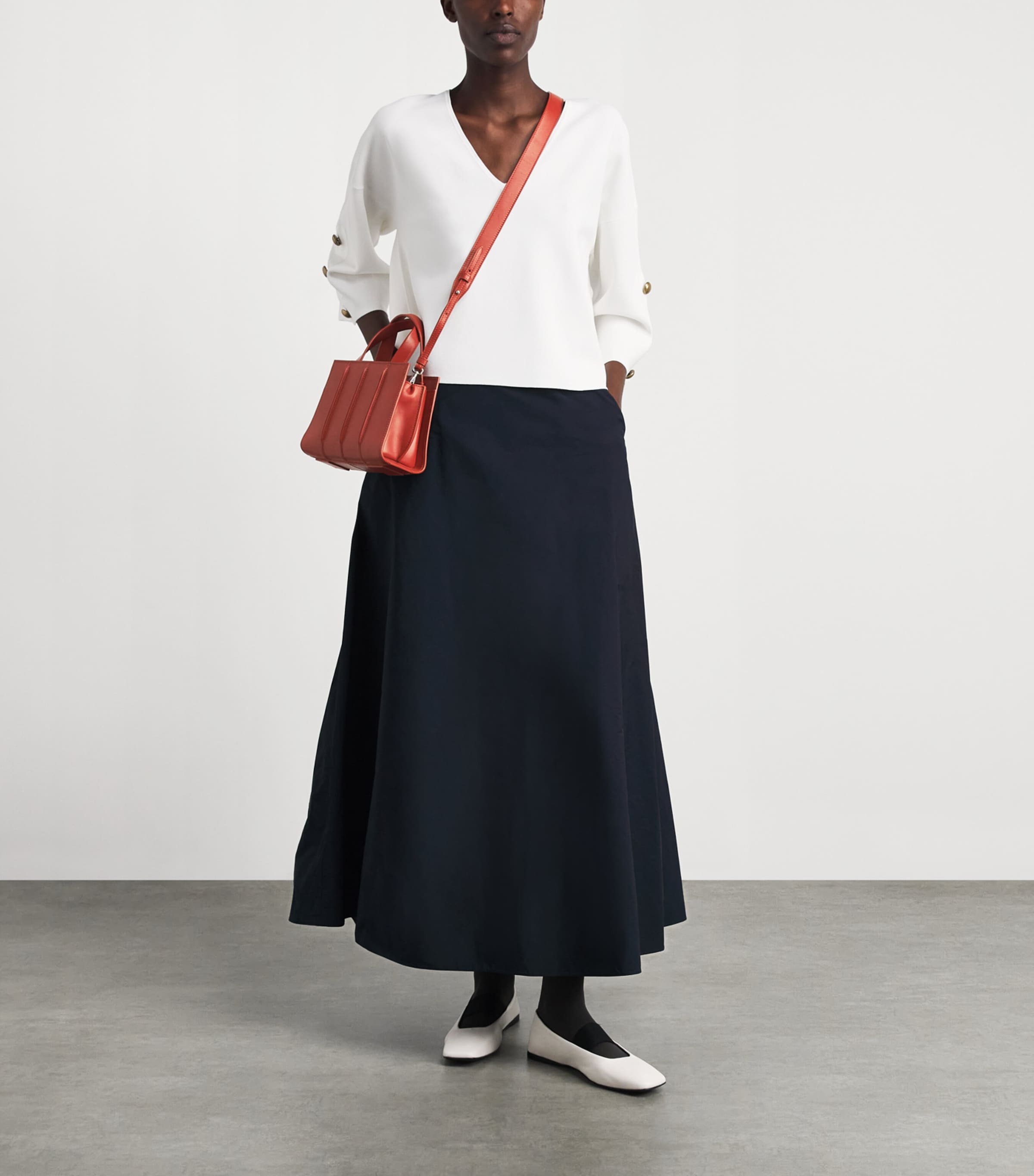 Max Mara Micro Whitney Top-Handle Bag Orange Image 2