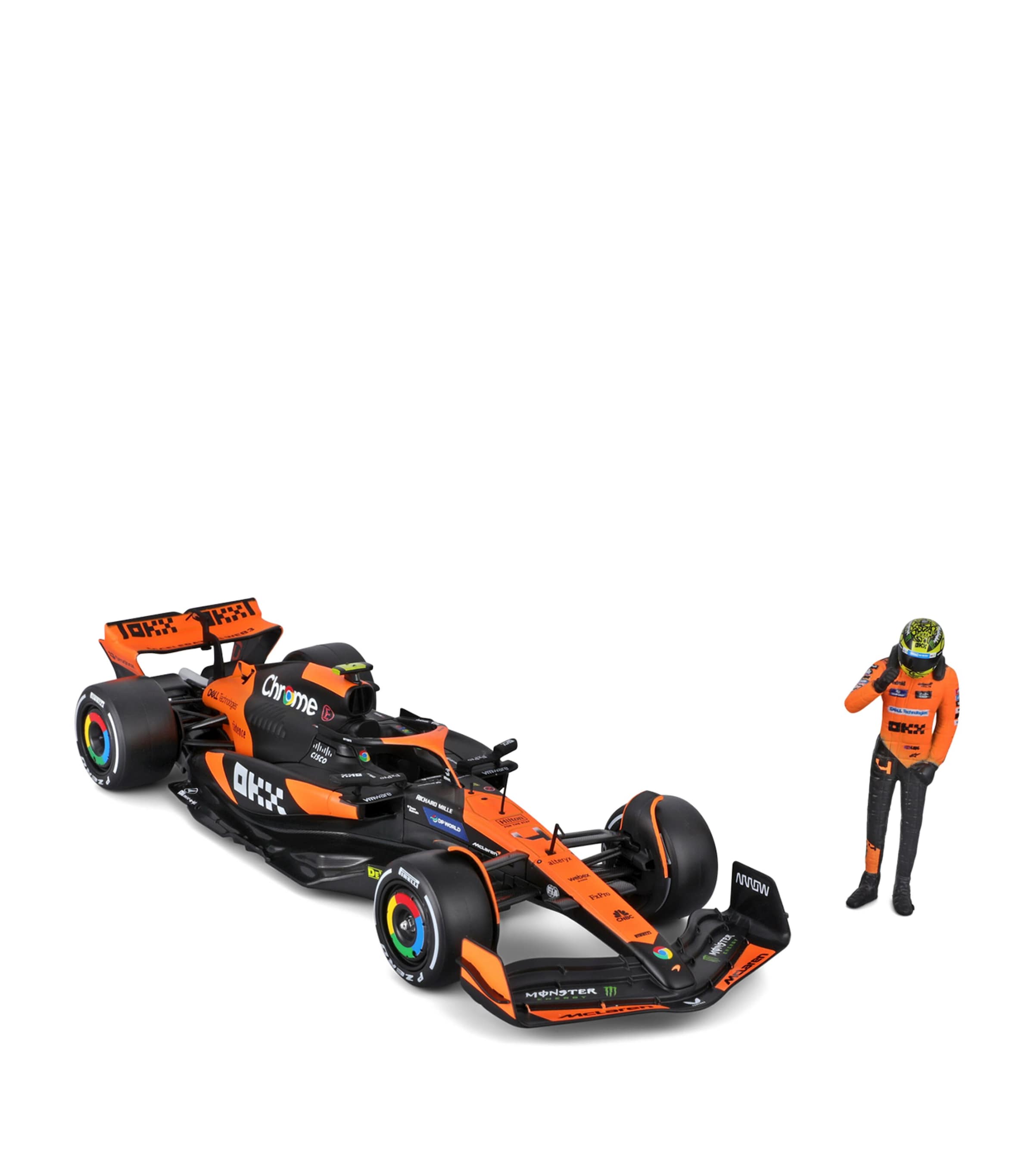 Bburago McLaren F1 MCL38 2024 1:24 Model with Lando Norris Figure Image 3
