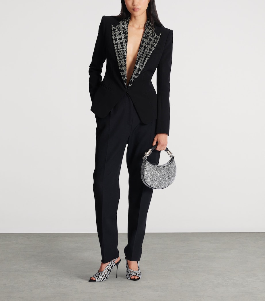 Mini Embellished Suede Ebene Top-Handle Bag 0AE CRISTAL Image 2