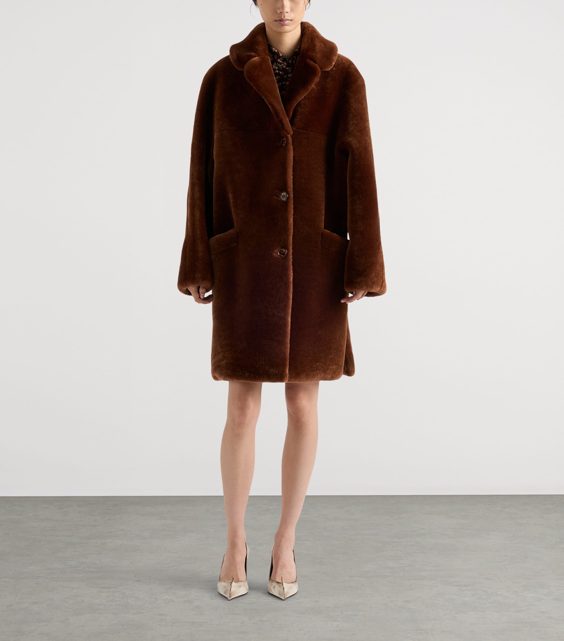 Shearling Coat F0046 Image 2