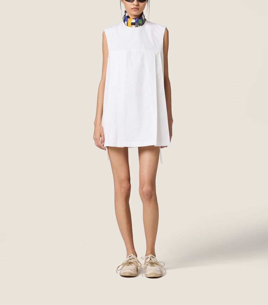 Miu Miu Womens Poplin Mini Dress Image 2
