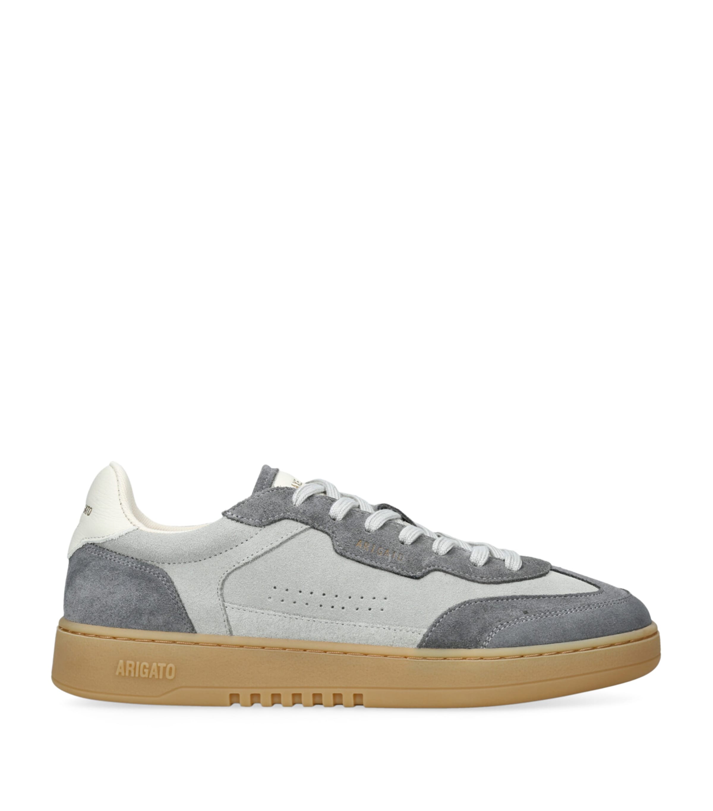 Axel Arigato Leather And Suede Sneakers With Embossed Logo In Gray
