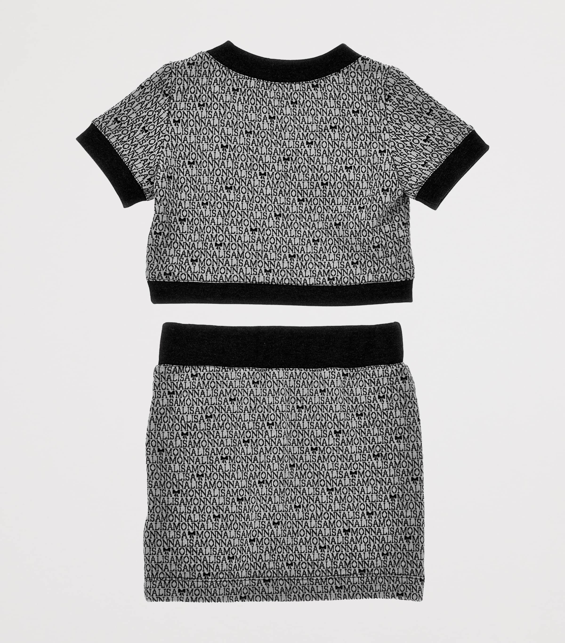 Knitted Monogram Top and Skirt Set (2-12 Years) PANNA+NERO Image 2