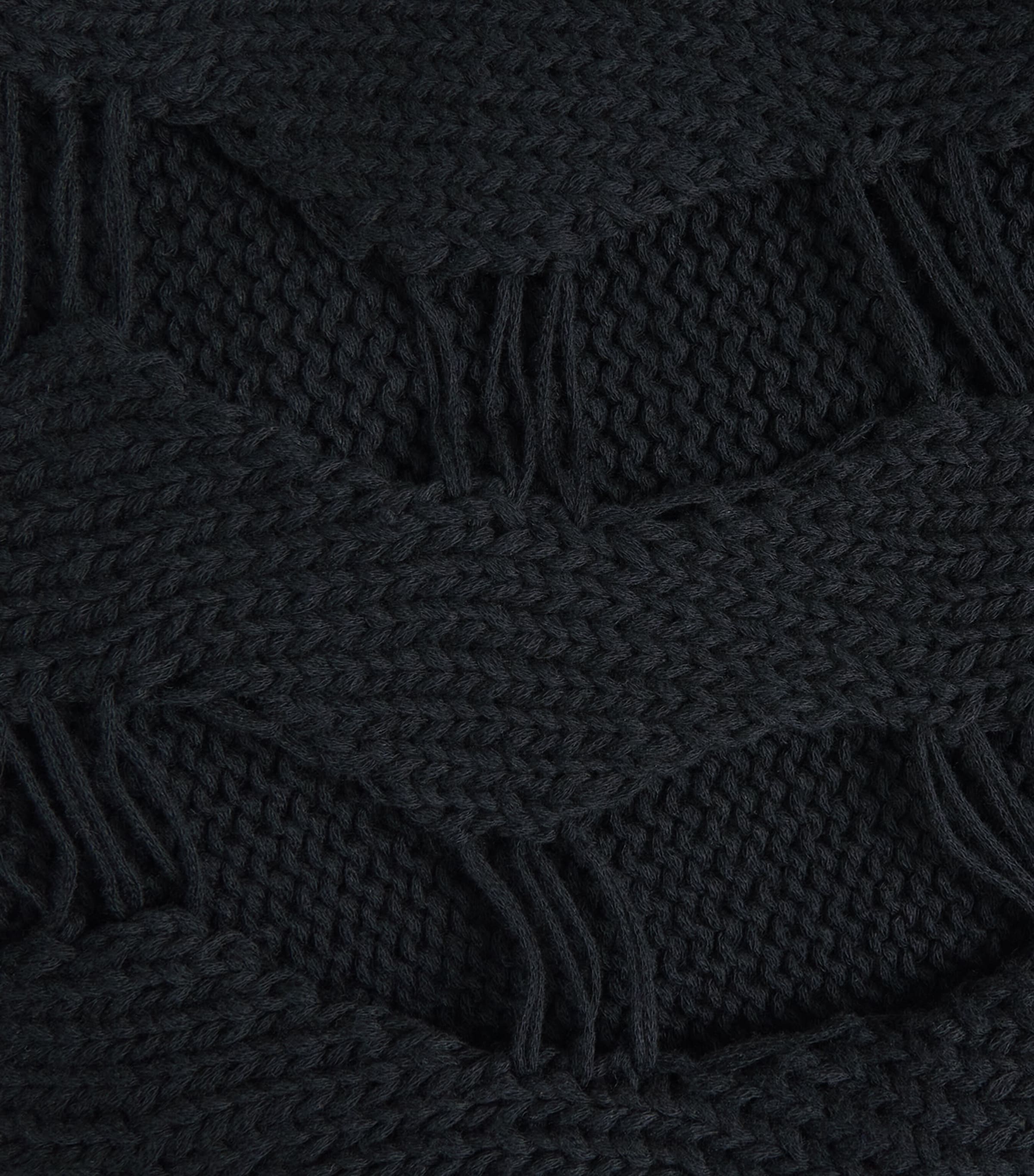 Comme Des Garçons Homme Plus Mens Cotton-Blend Distressed Sweater Black Image 6
