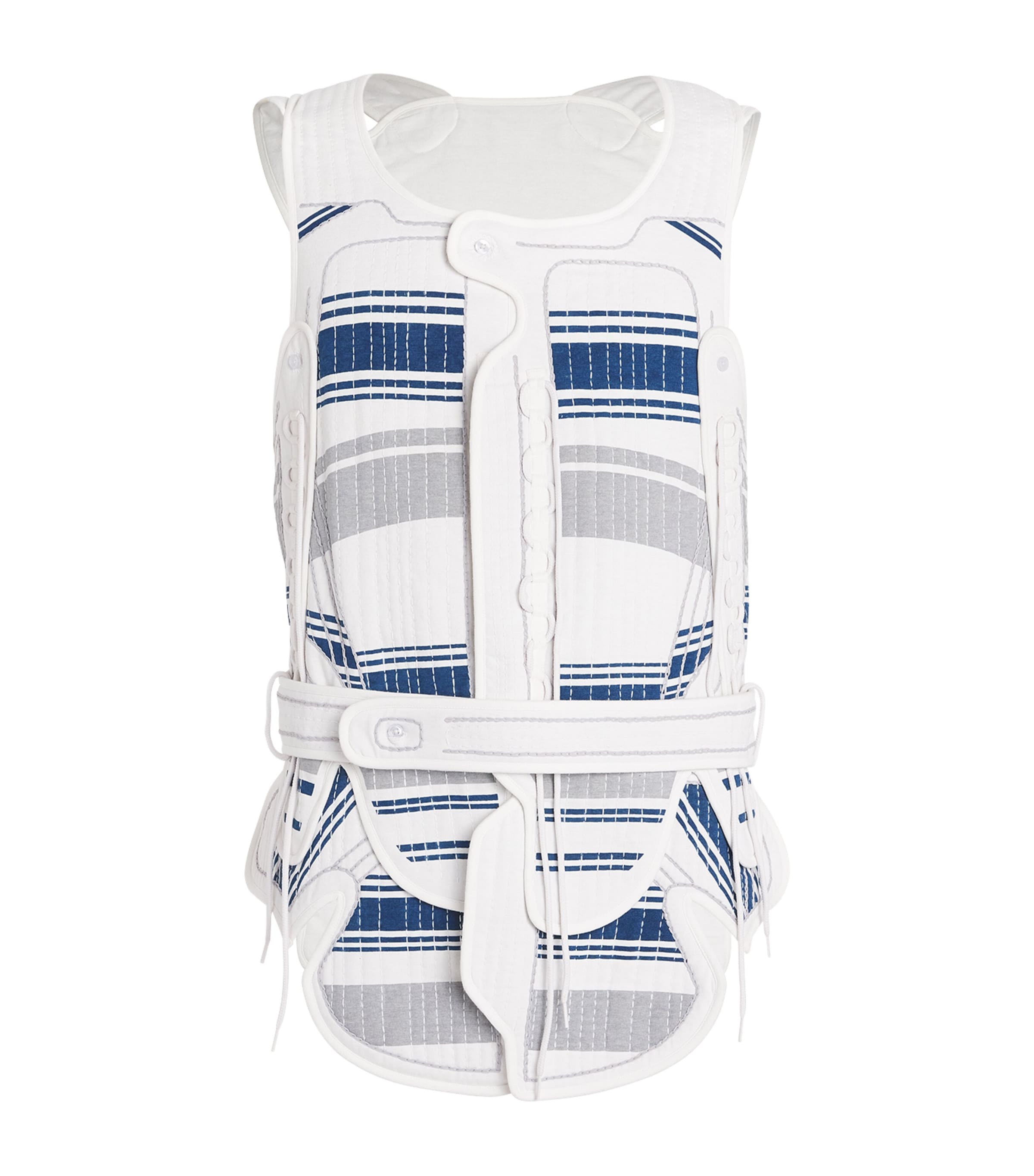 Craig Green Hand-embroidered Harness Vest In Blue