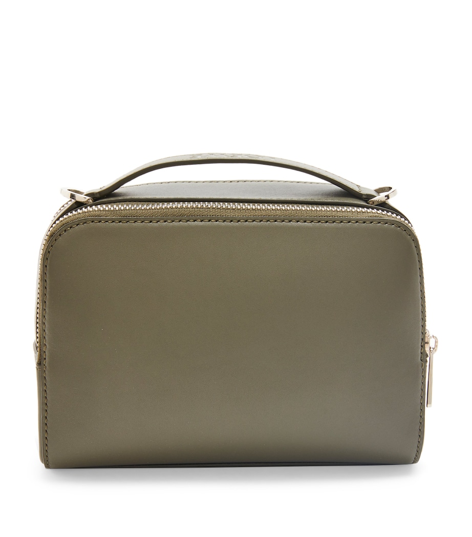 Mini Leather Camera Cross-Body Bag KHAKI GREEN Image 3