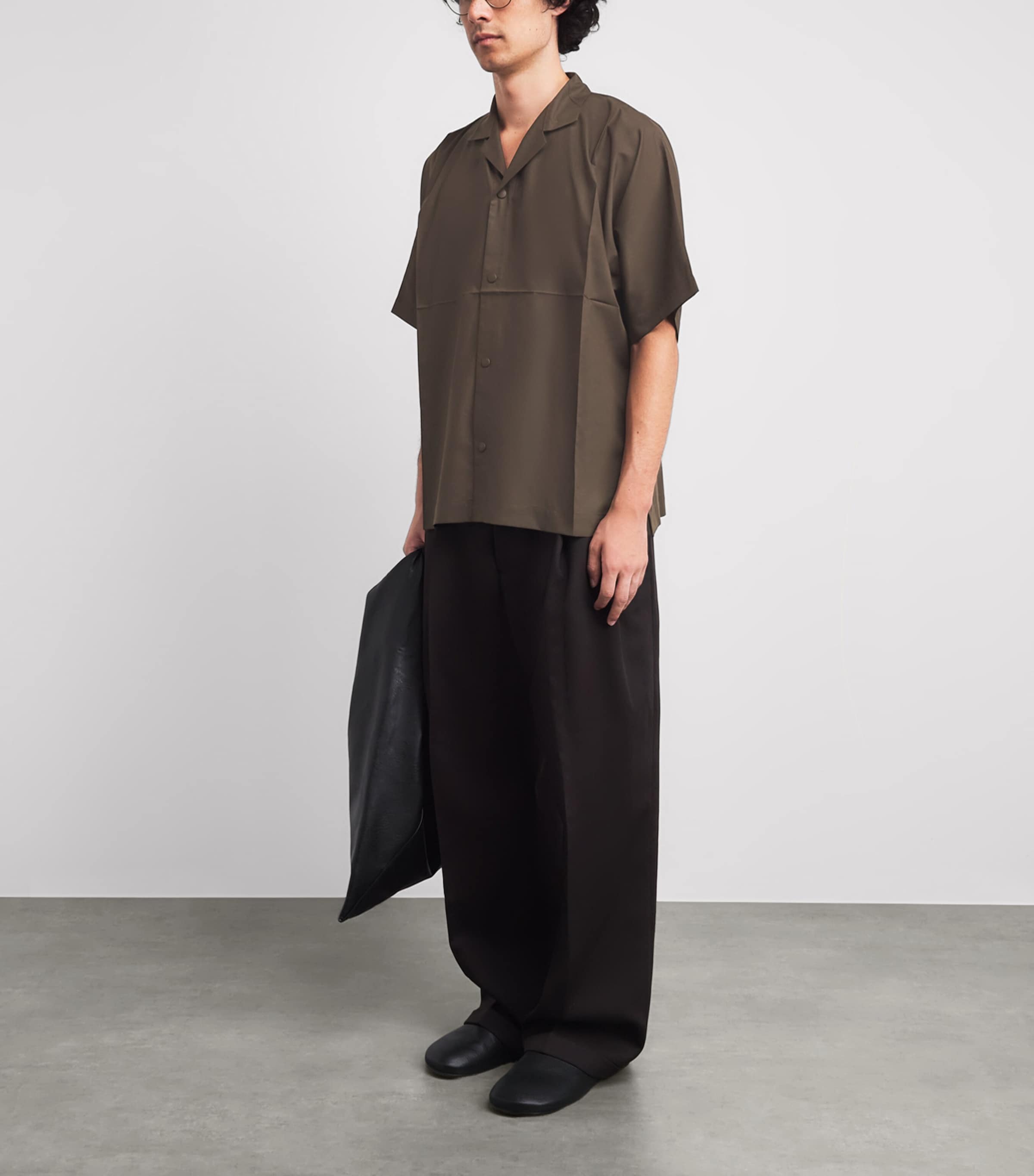 IM MEN Brown Short-Sleeve Compact Shirt | Harrods US