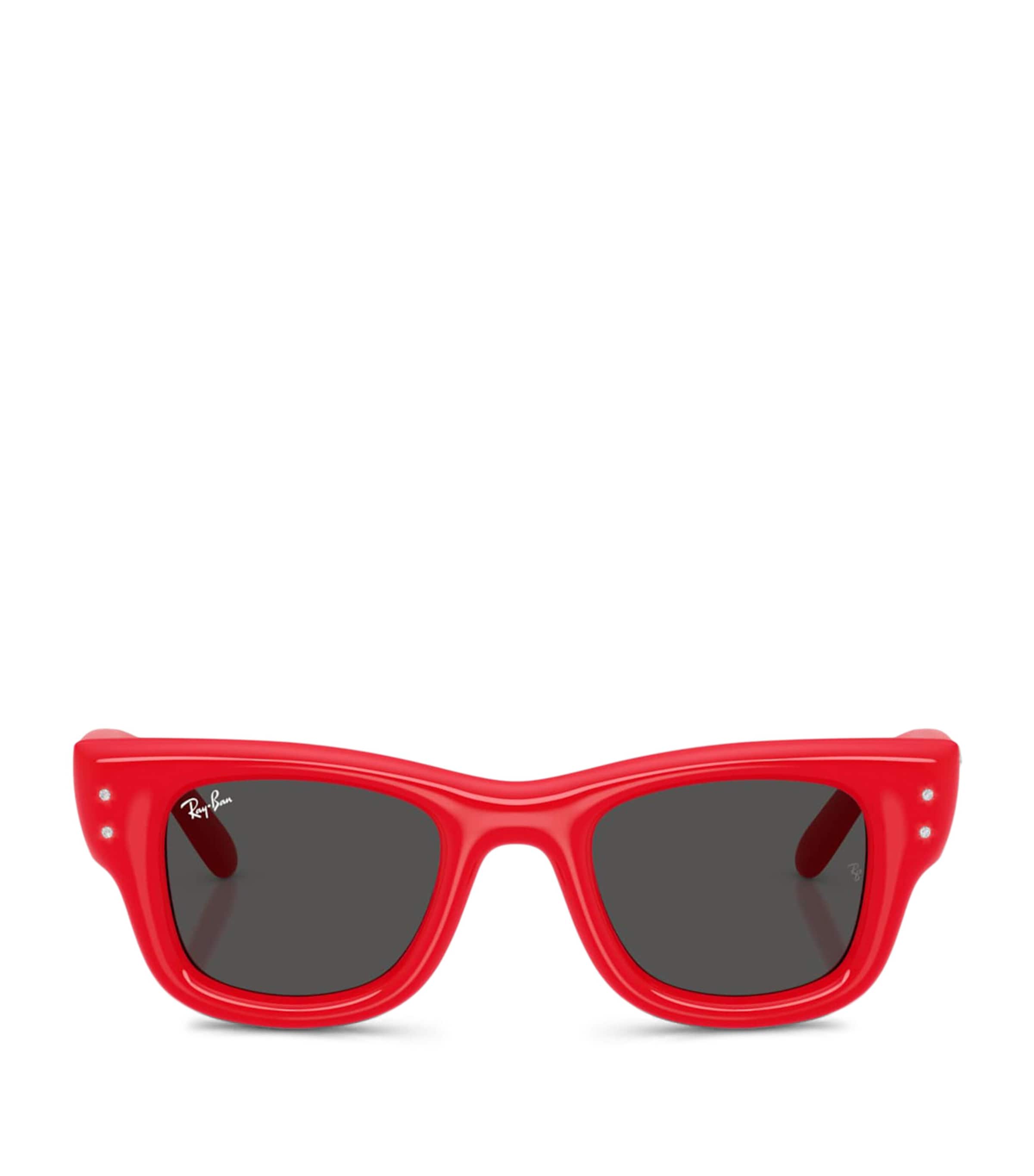 Ray-Ban Puffer Crystal Edition Wayfarer Sunglasses Red Image 1