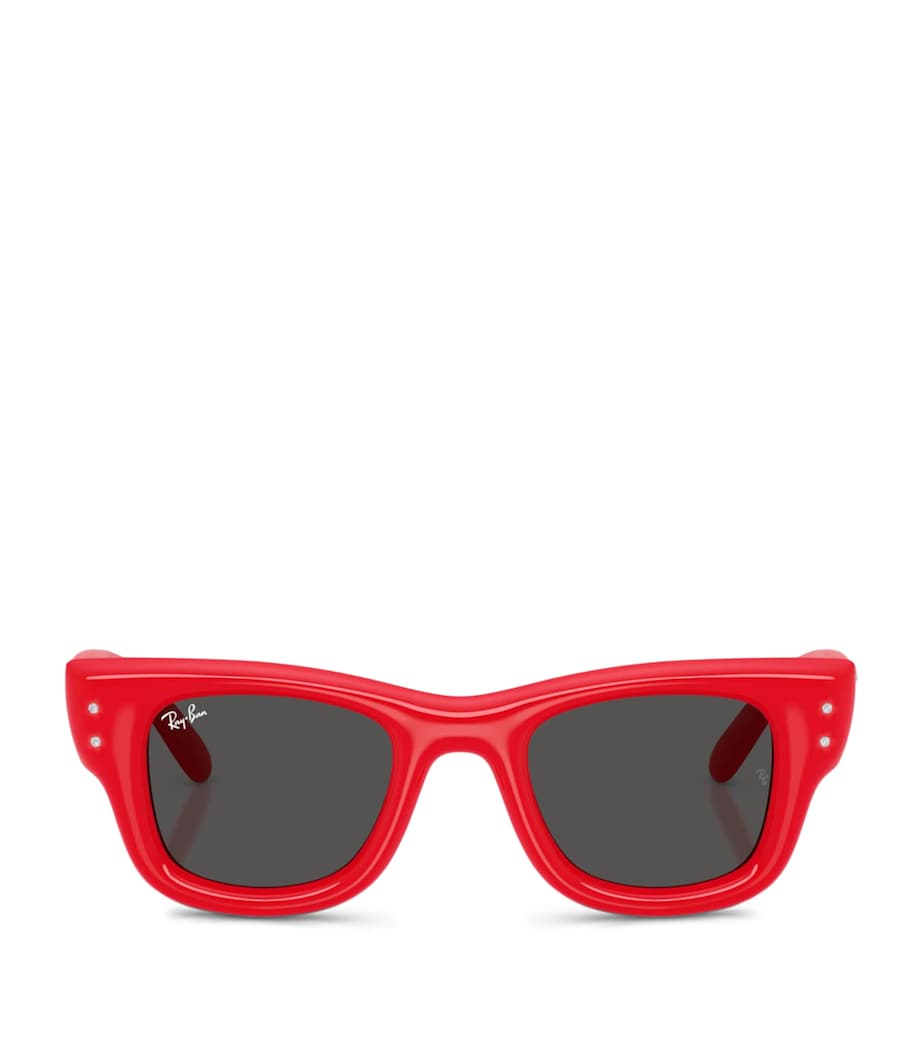 Ray-Ban Puffer Crystal Edition Wayfarer Sunglasses Red Image 1