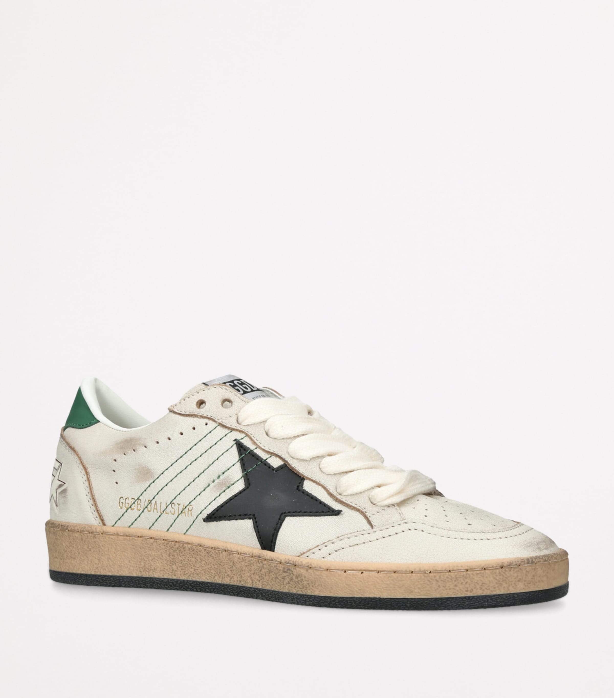 Leather Ballstar Sneakers WHITE/COMB Image 3