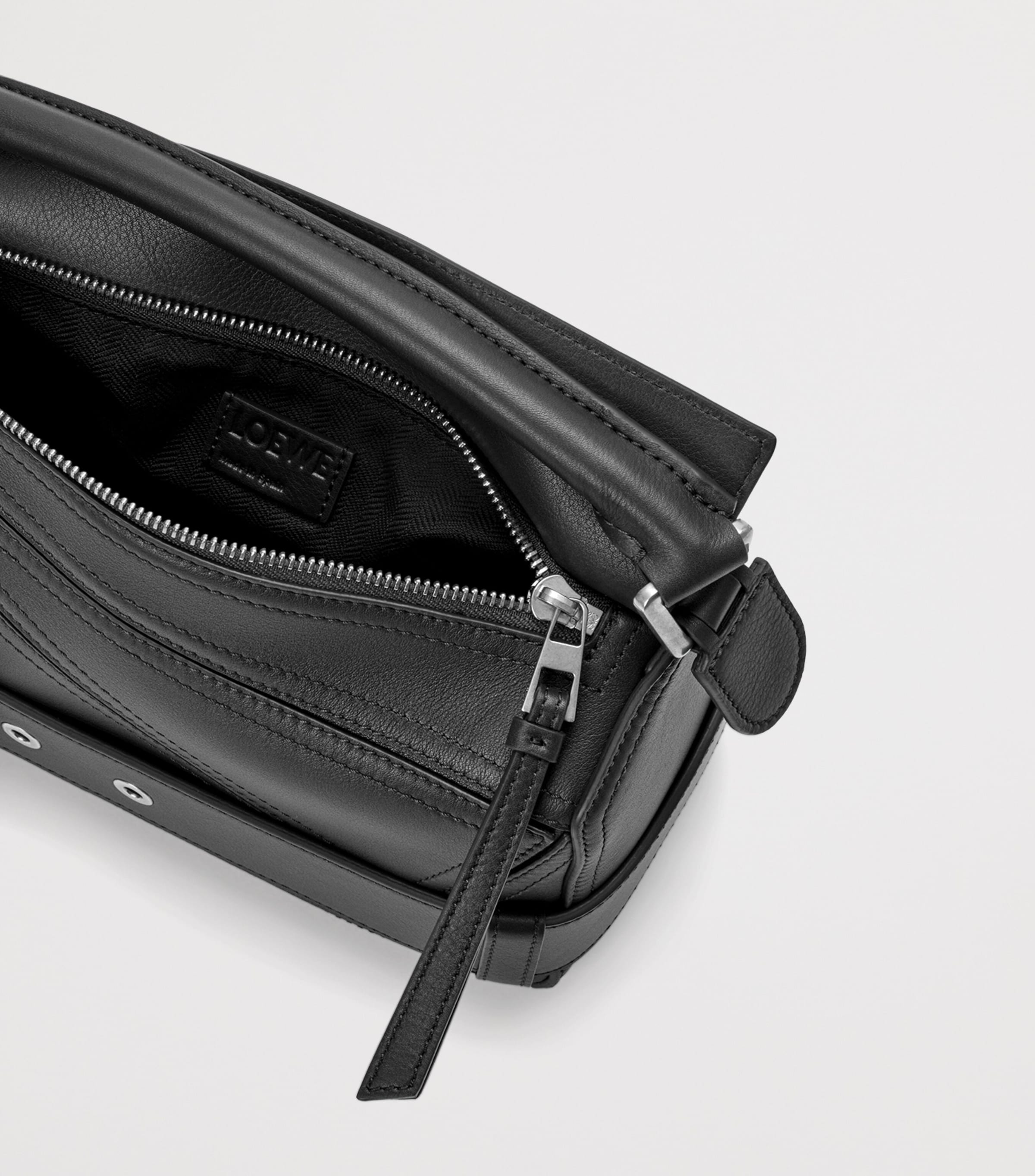 LOEWE Small Leather Puzzle Biker Top-Handle Bag | Harrods US