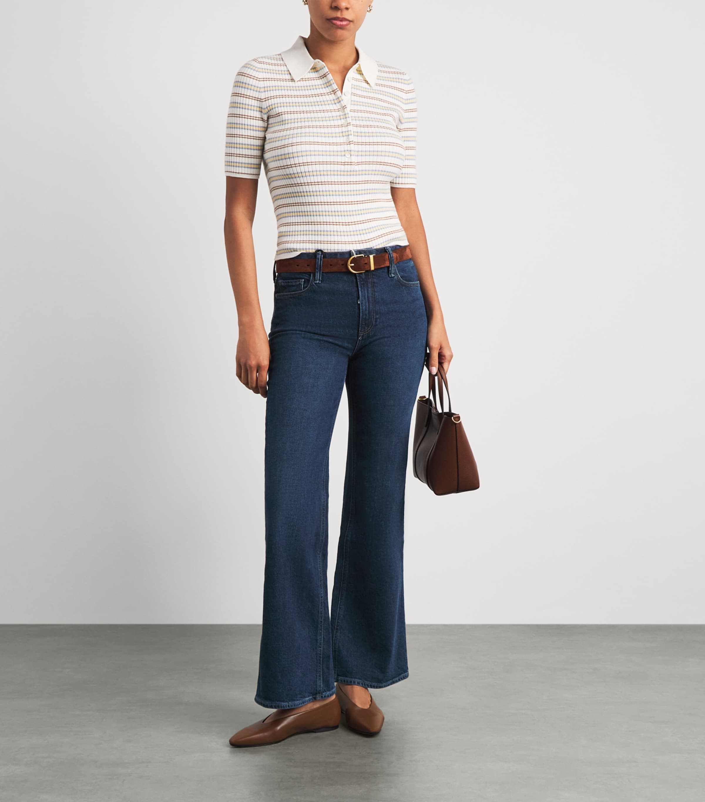 PAIGE Womens Sofia Flared Jeans San Gabriel Image 2