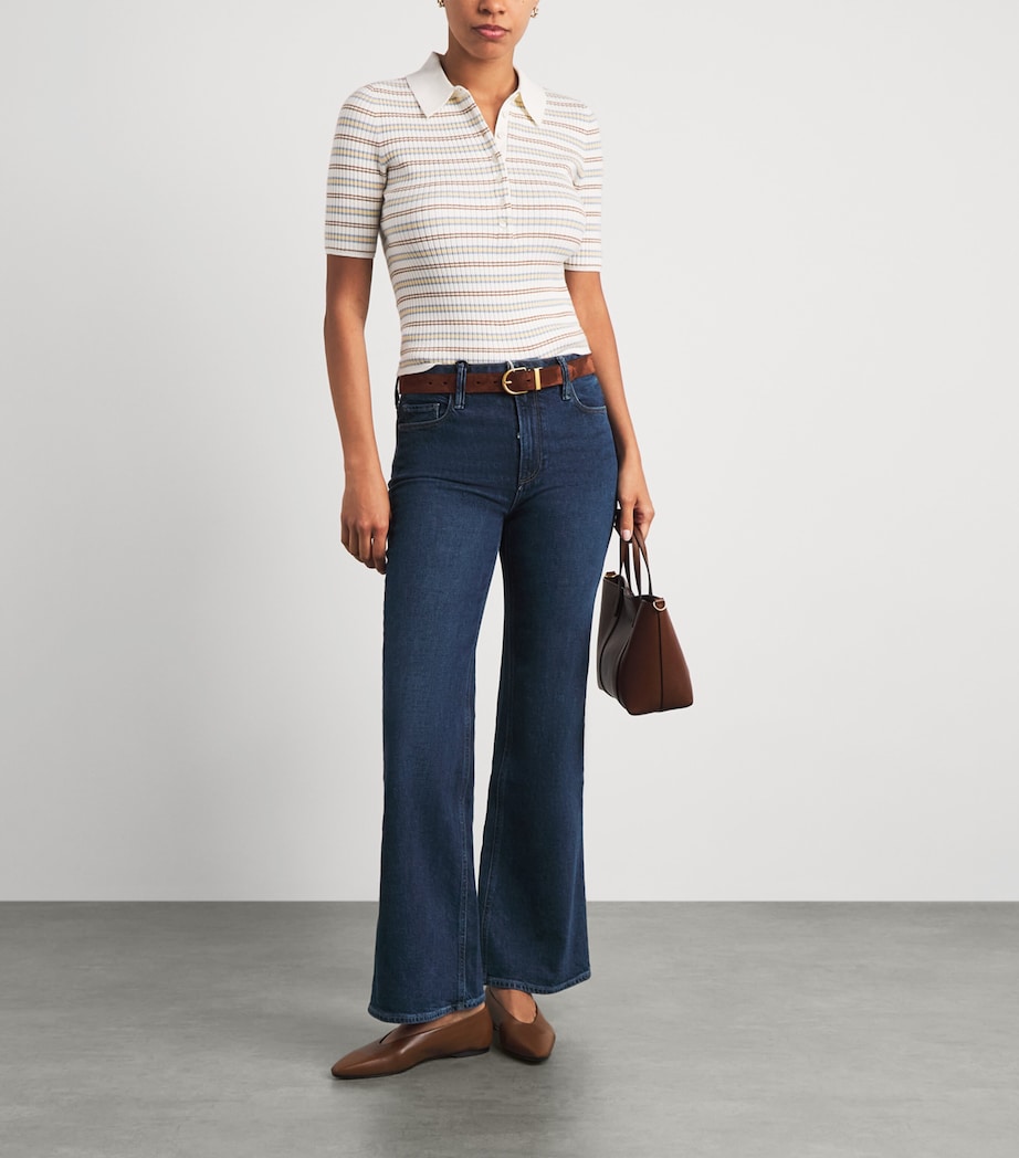 PAIGE Womens Sofia Flared Jeans San Gabriel Image 2
