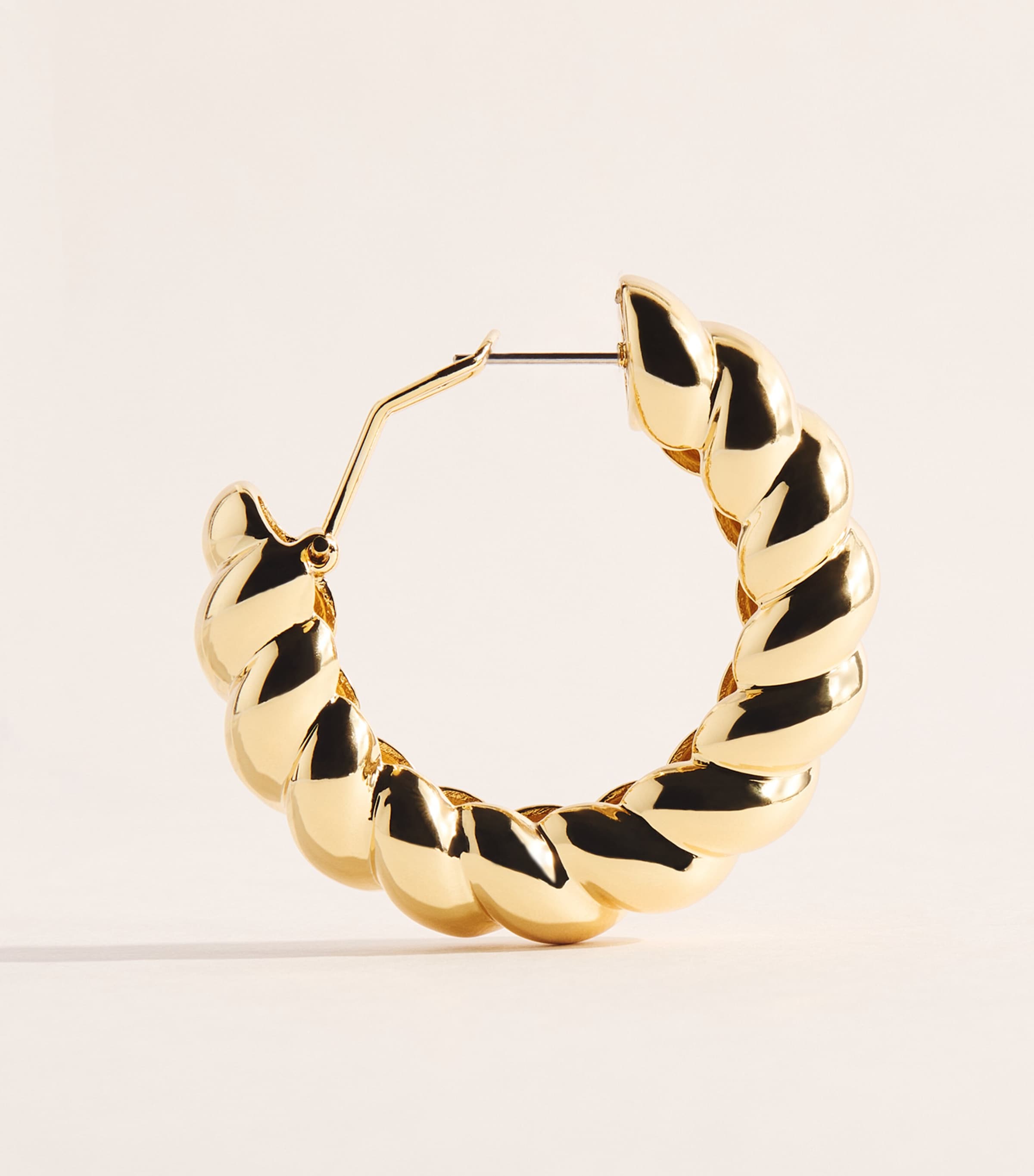 Eddie Borgo Gold-Plated Torsade Hoop Earrings Gold Image 3