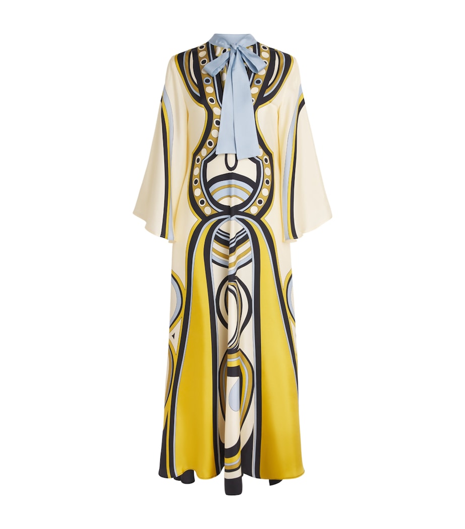 La Doublej Womens Silk Magnifico Maxi Dress Placée Image 1