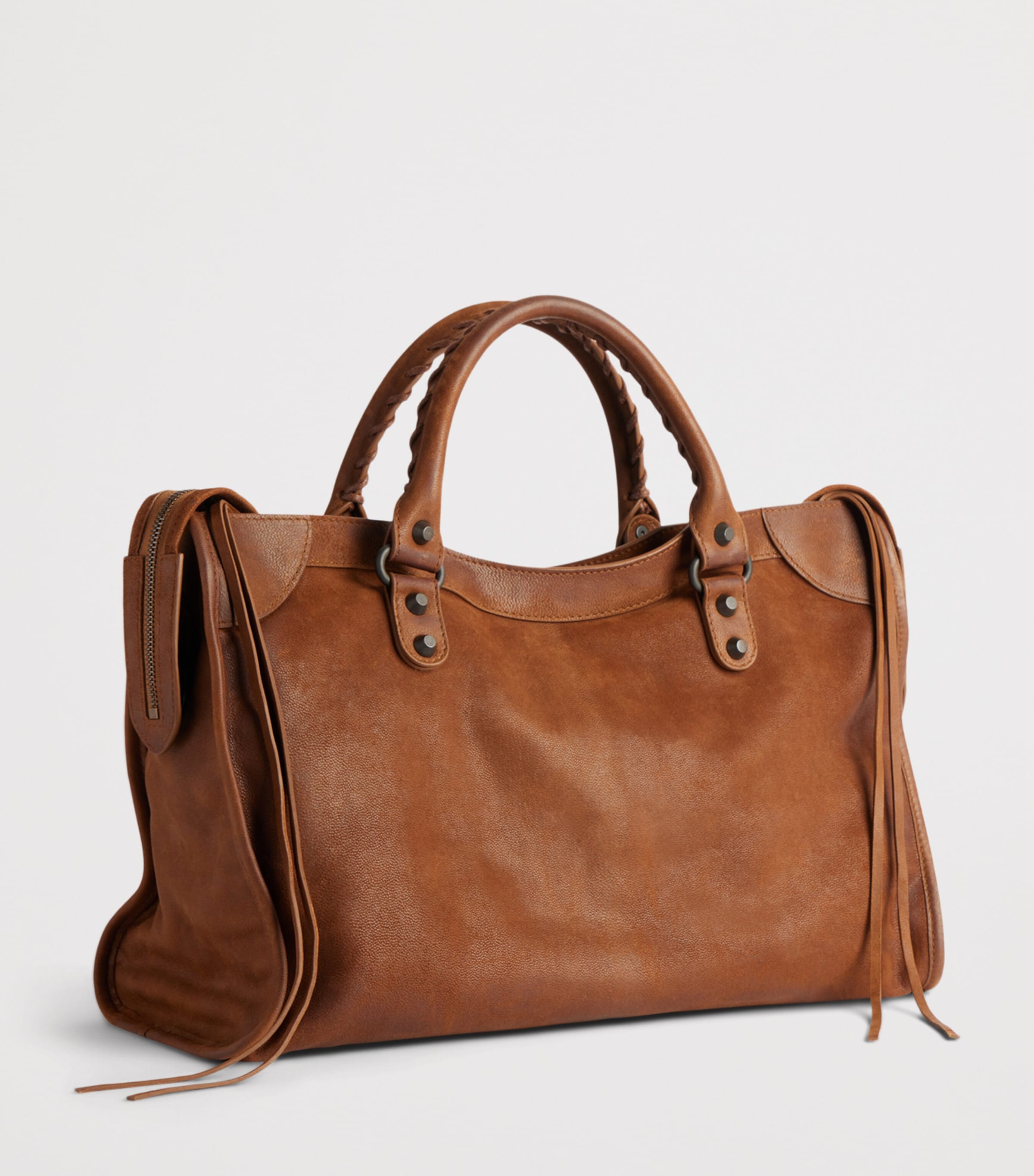 Balenciaga Medium Goatskin Le City Top-Handle Bag Image 4