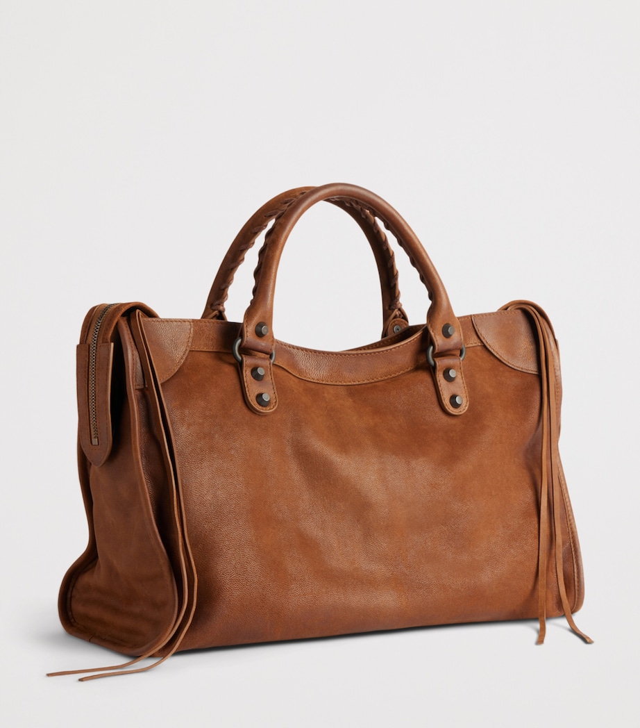 Balenciaga Medium Goatskin Le City Top-Handle Bag Image 4