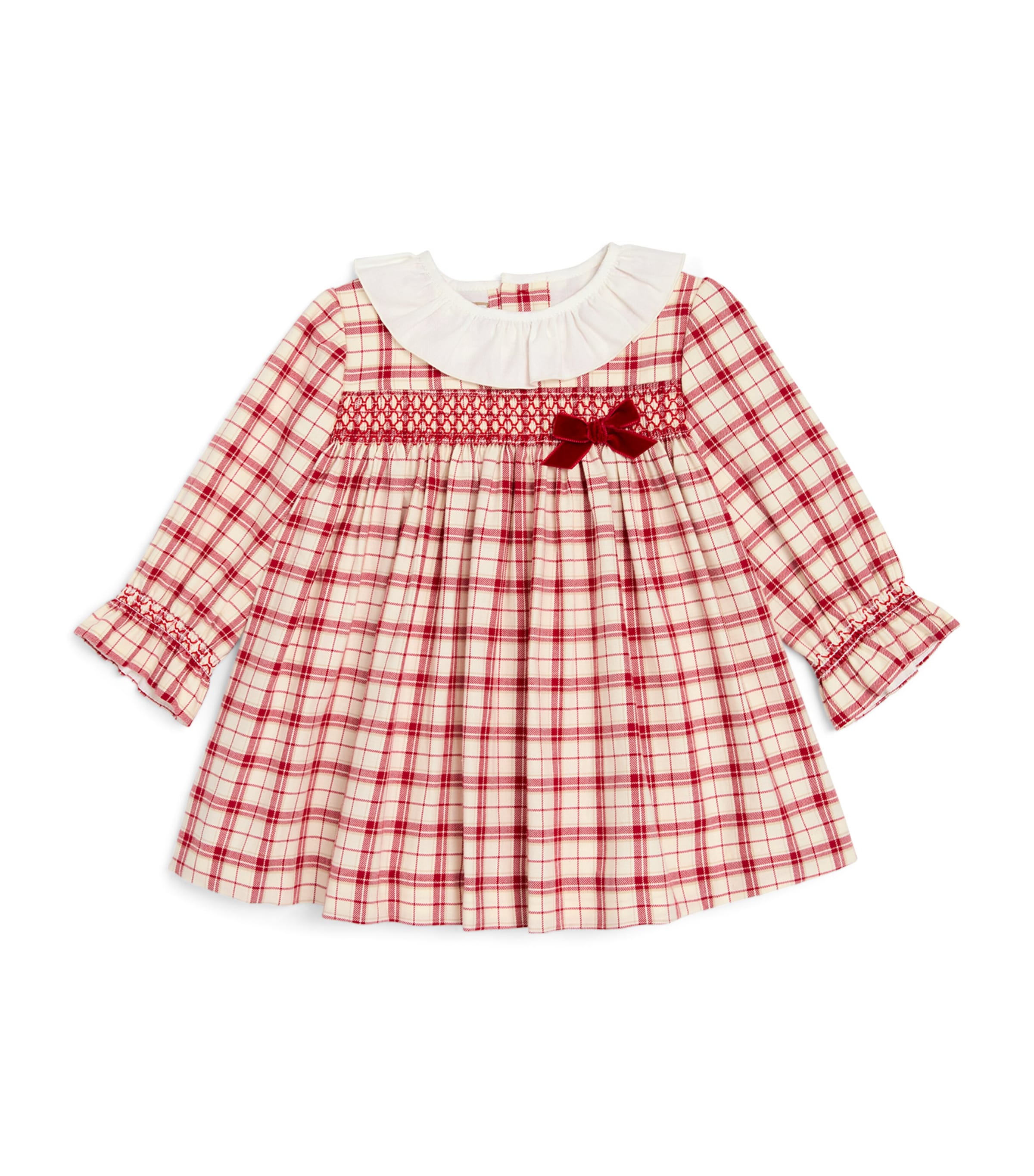 Paz Rodriguez Cotton Tartan Dress (12 Months) Image 1