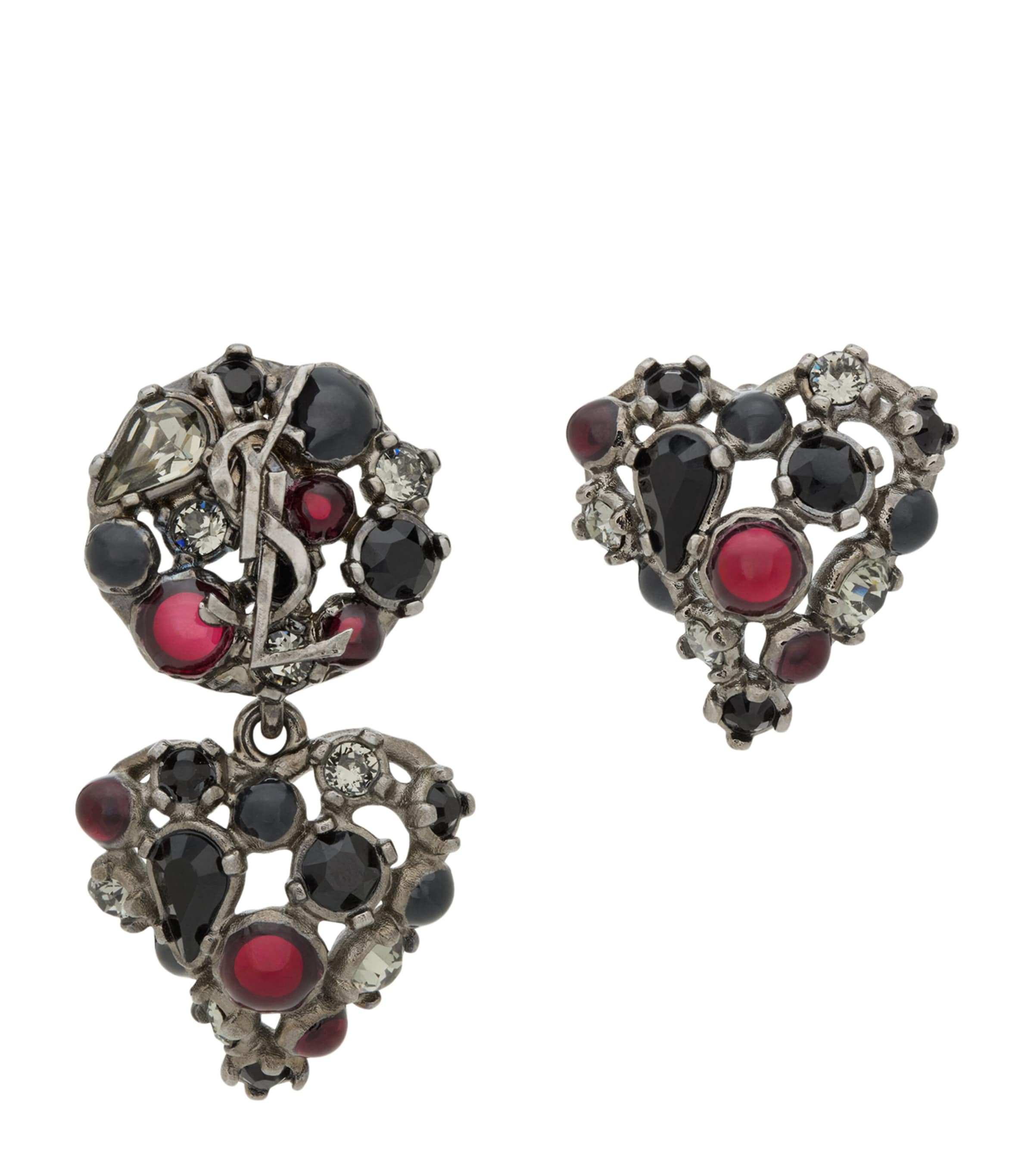 Saint Laurent Embellished Cassandre Earrings Image 1