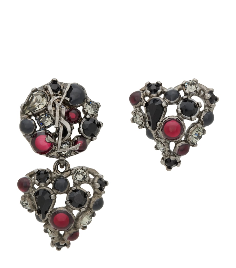 Saint Laurent Embellished Cassandre Earrings Image 1