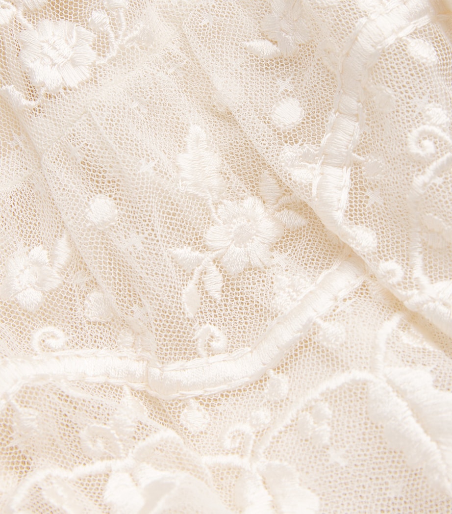 Lace Layered Maxi Dress CREAM Image 5