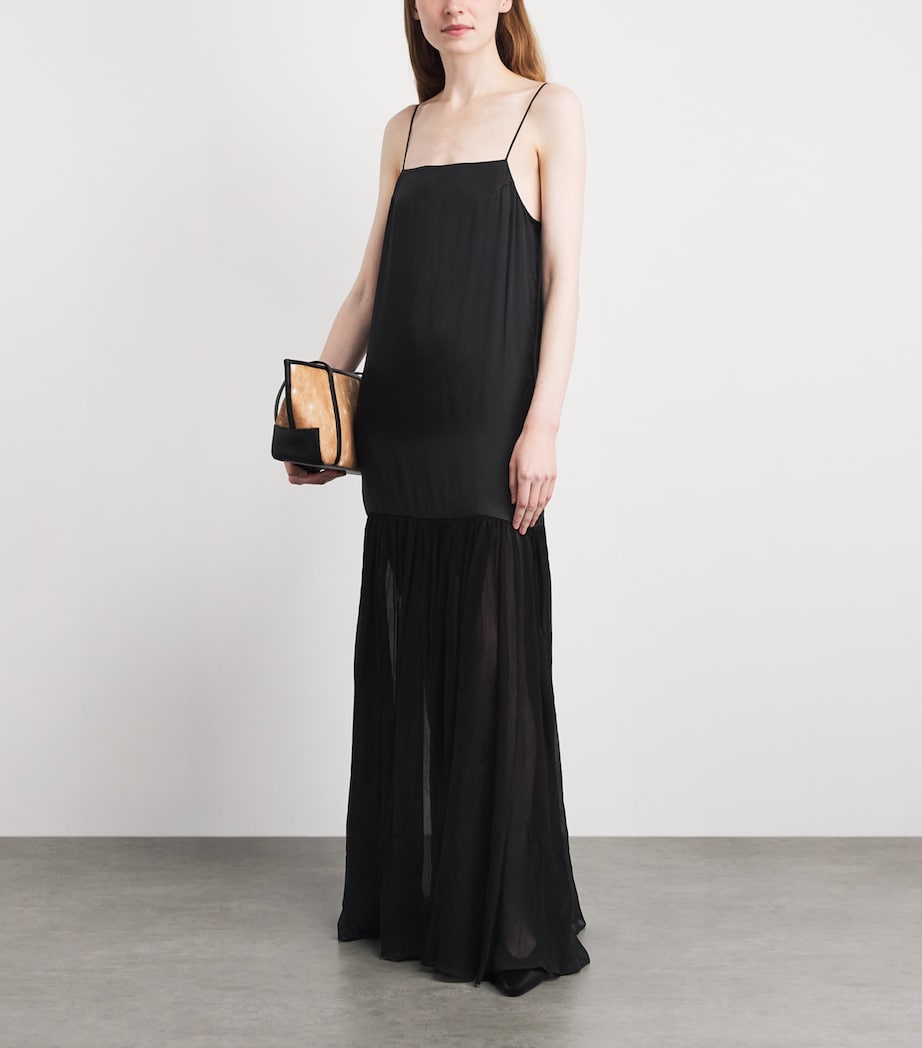 ANINE BING Womens Sleeveless Clementine Maxi Dress Black Image 2