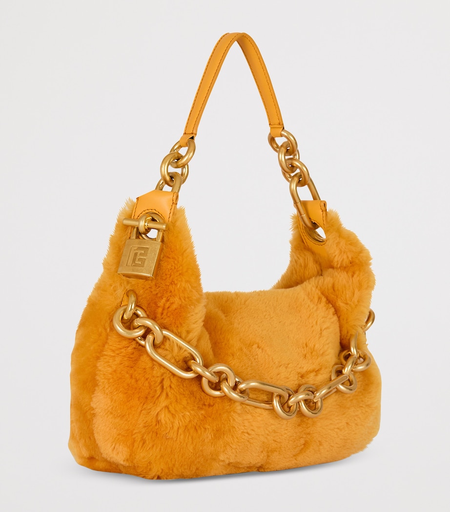Medium Shearling Sync Shoulder Bag 1GF MUSTARD Image 5